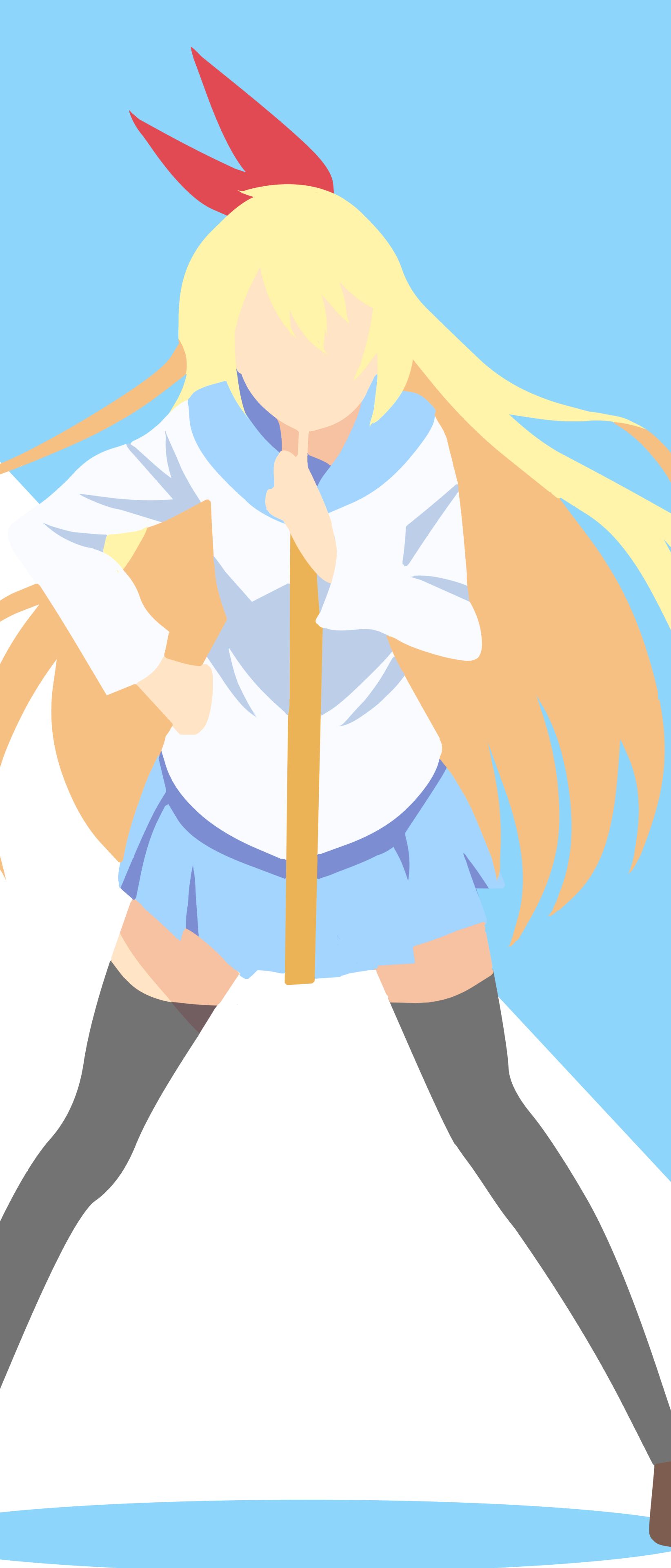 Handy-Wallpaper Minimalistisch, Animes, Chitoge Kirisaki, Nisekoi kostenlos herunterladen.