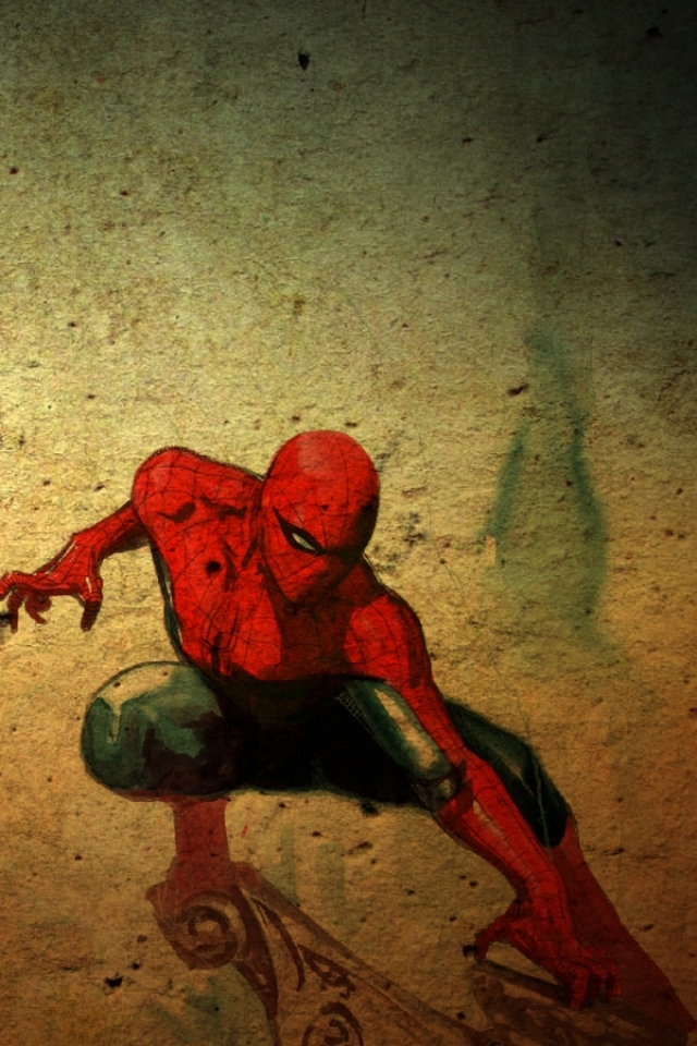 Handy-Wallpaper Graffiti, Comics, Spider Man kostenlos herunterladen.