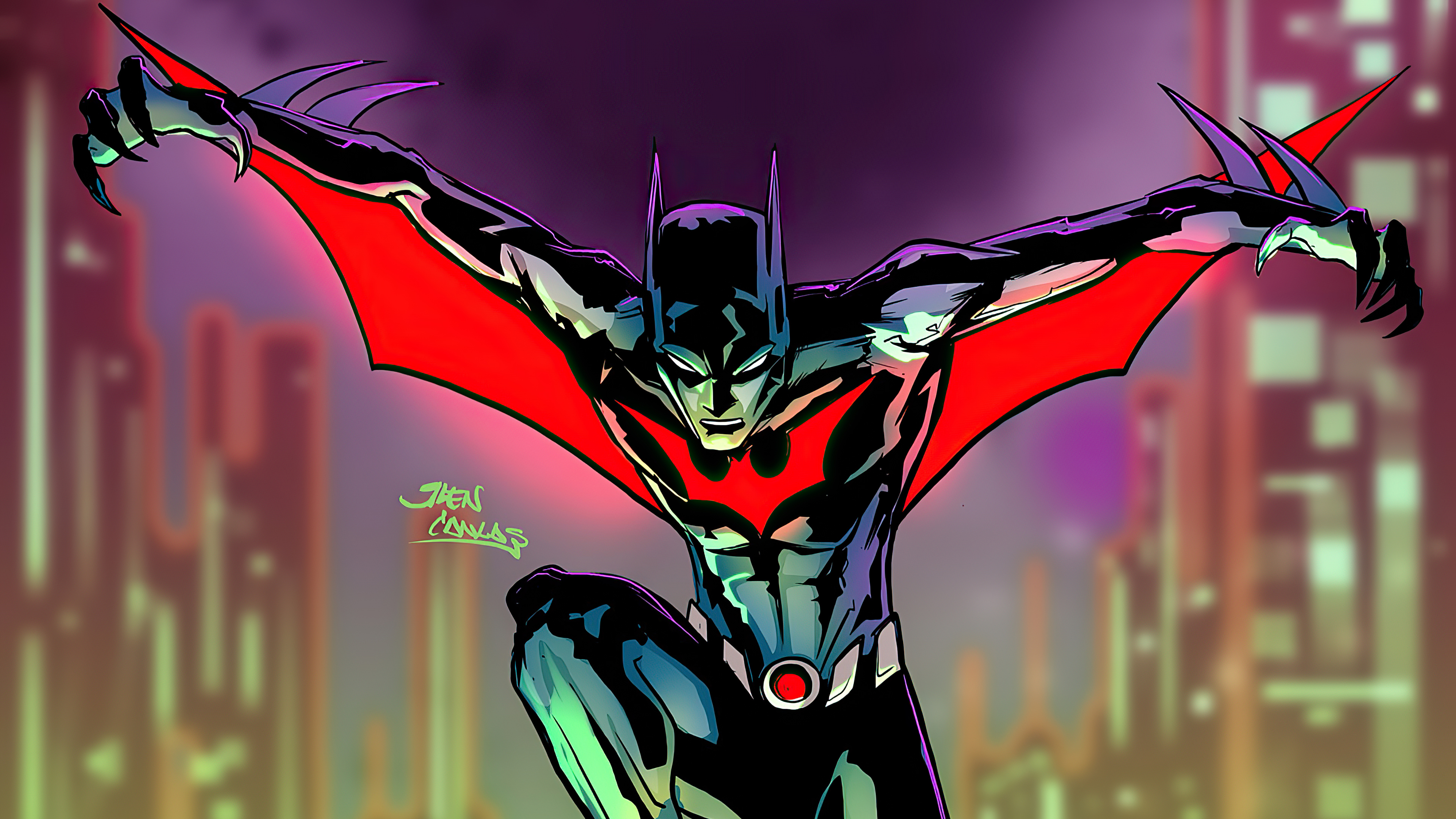Скачать обои бесплатно Комиксы, Бэтмен, Комиксы Dc, Бэтмен Будущего картинка на рабочий стол ПК