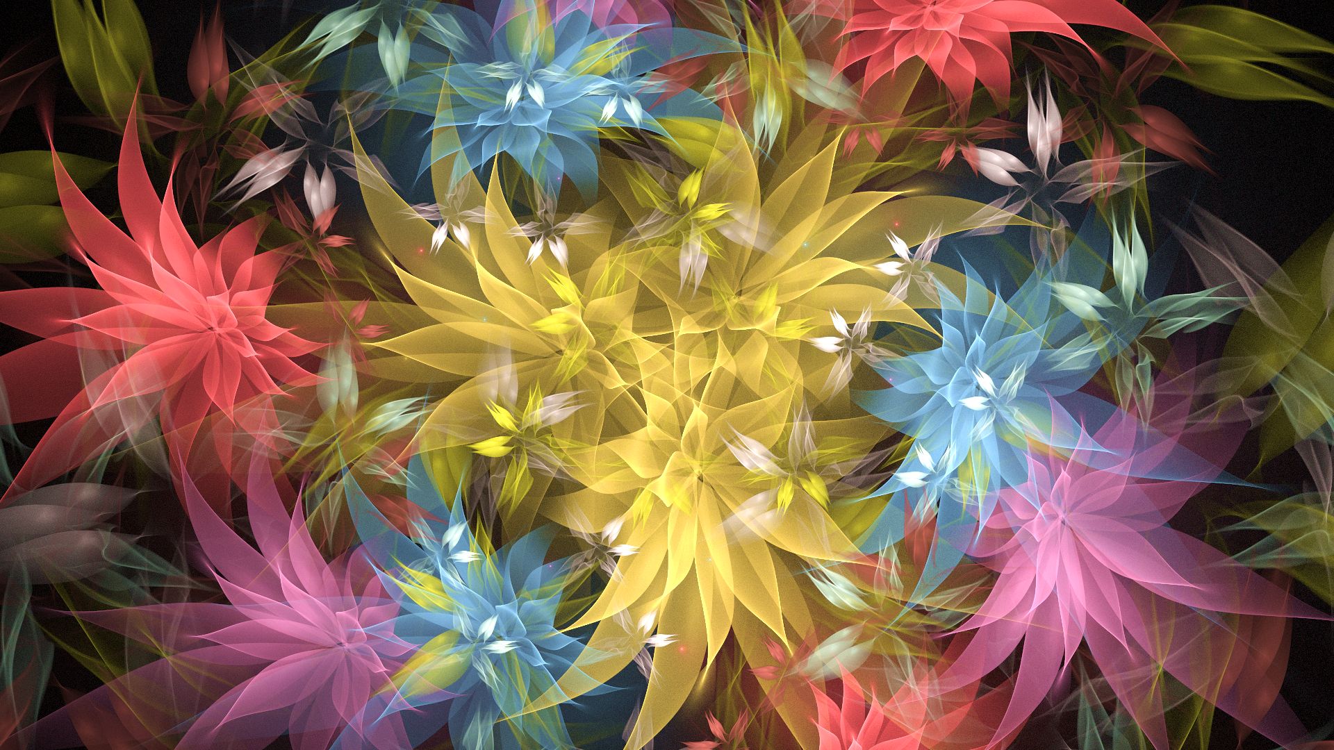 Laden Sie das Blumen, Blume, Fraktale, Künstlerisch-Bild kostenlos auf Ihren PC-Desktop herunter