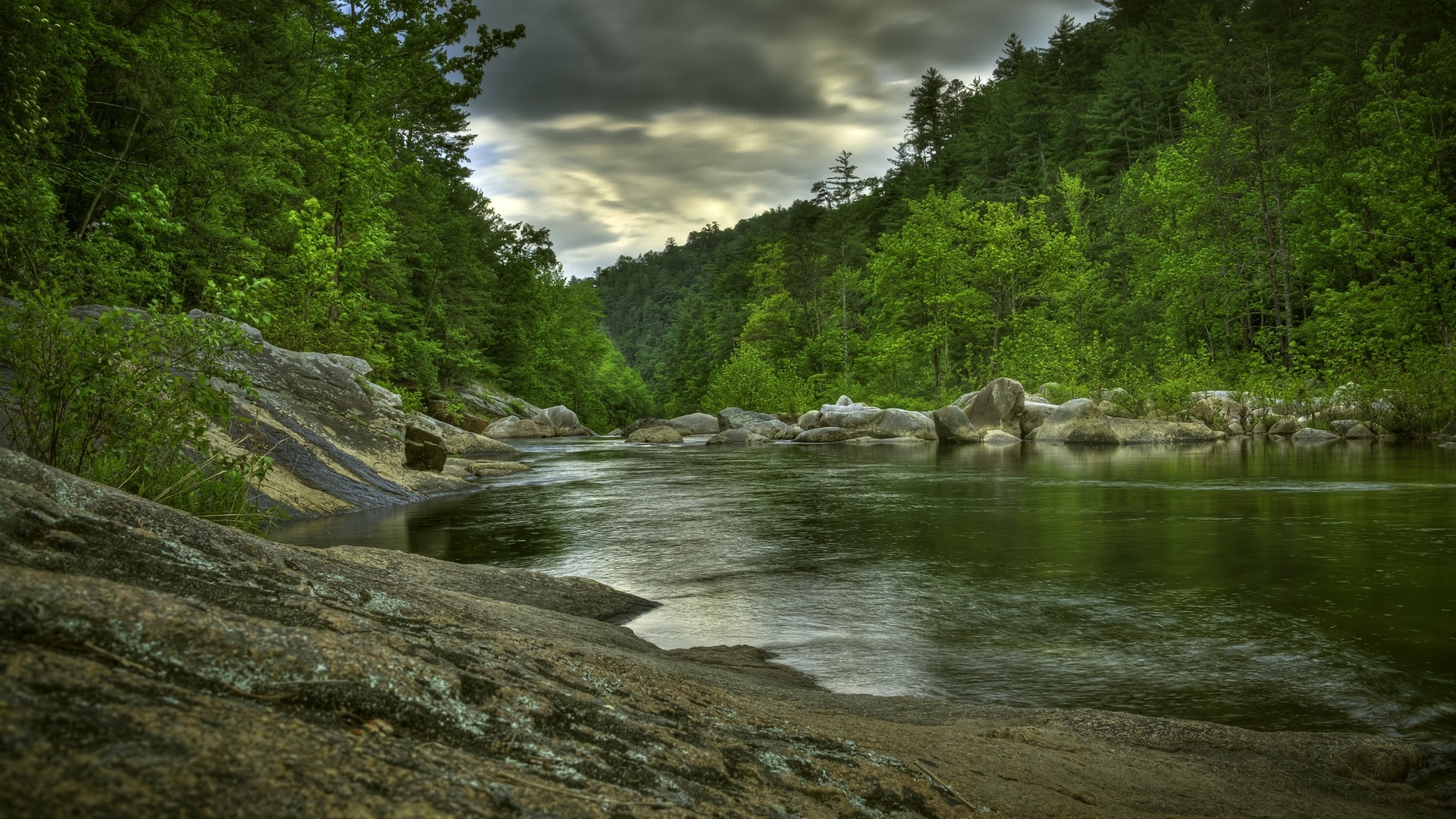 Free download wallpaper Landscape, Rivers, Trees on your PC desktop