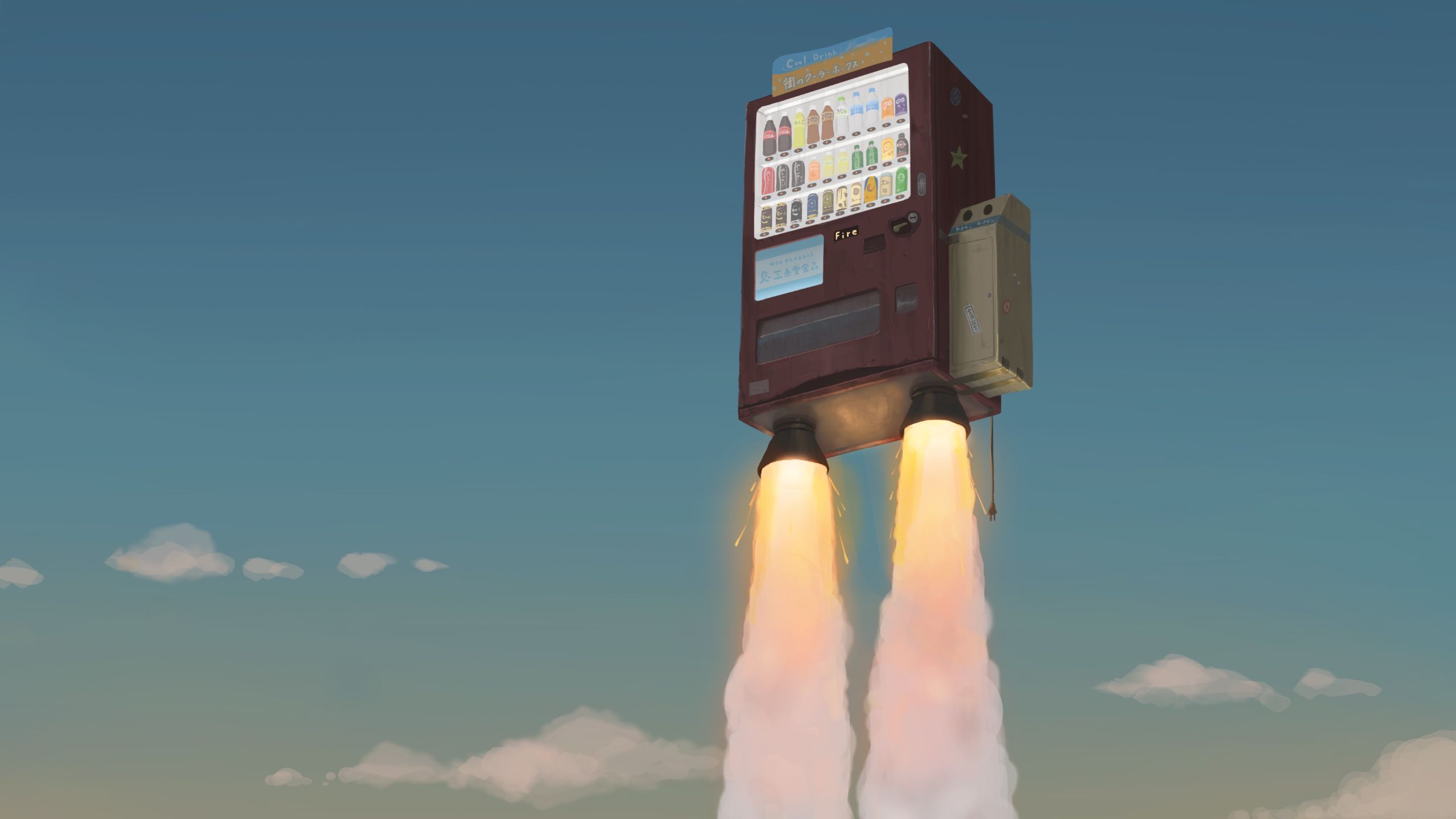 sci fi, spaceship, rocket, vending machine