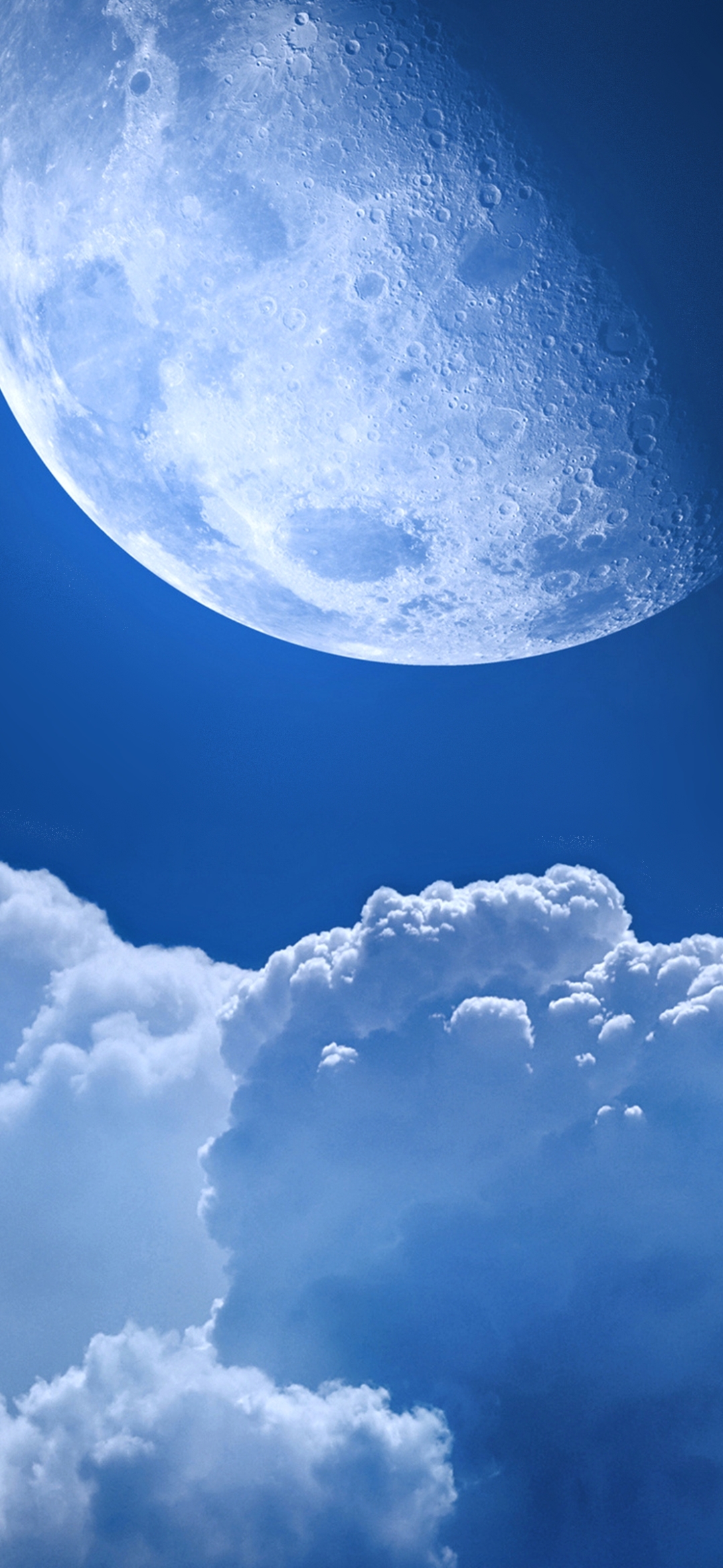 Download mobile wallpaper Sky, Moon, Earth, Cloud for free.