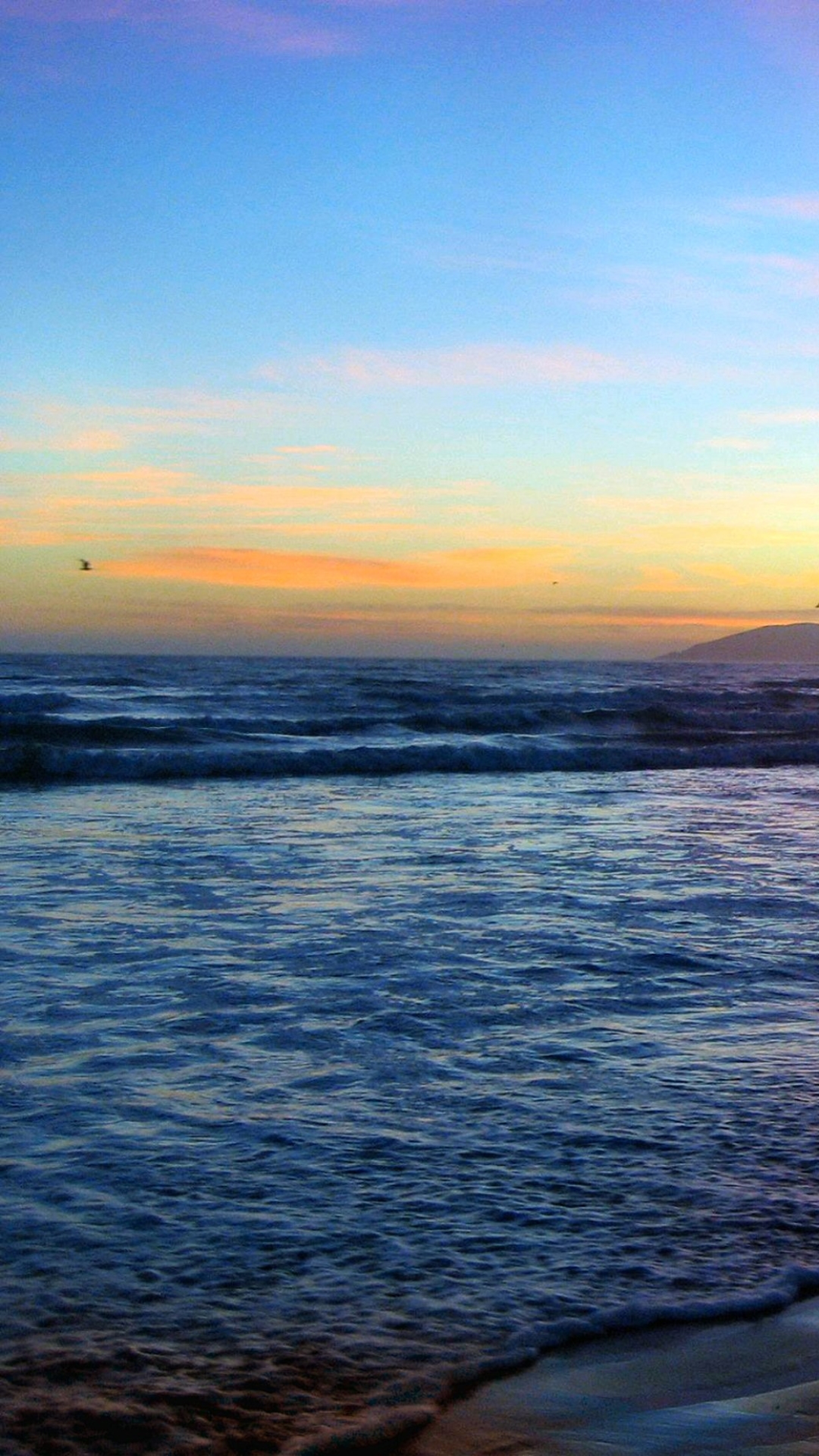 Download mobile wallpaper Sunset, Sky, Sea, Beach, Horizon, Earth for free.