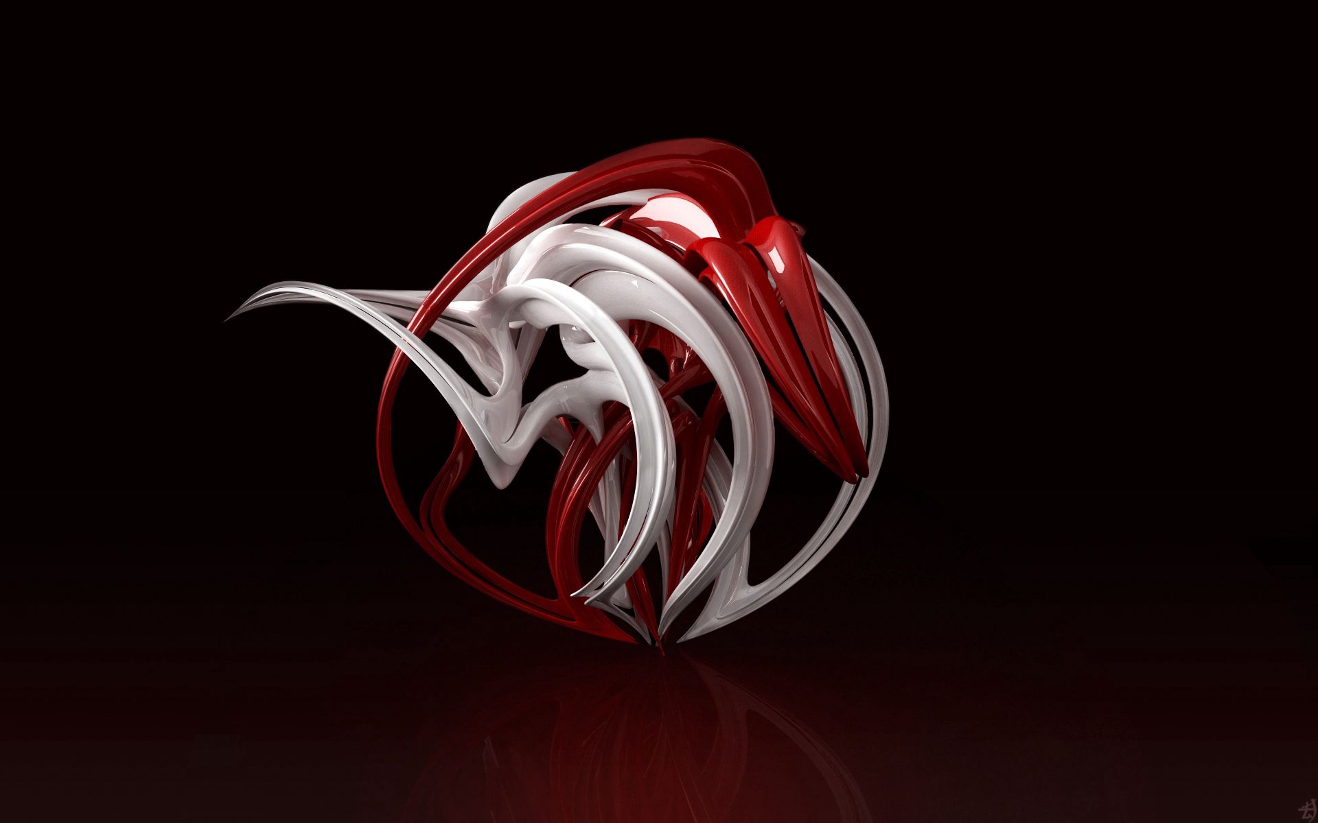 figure, 3d, white, red, wiggle, wringing