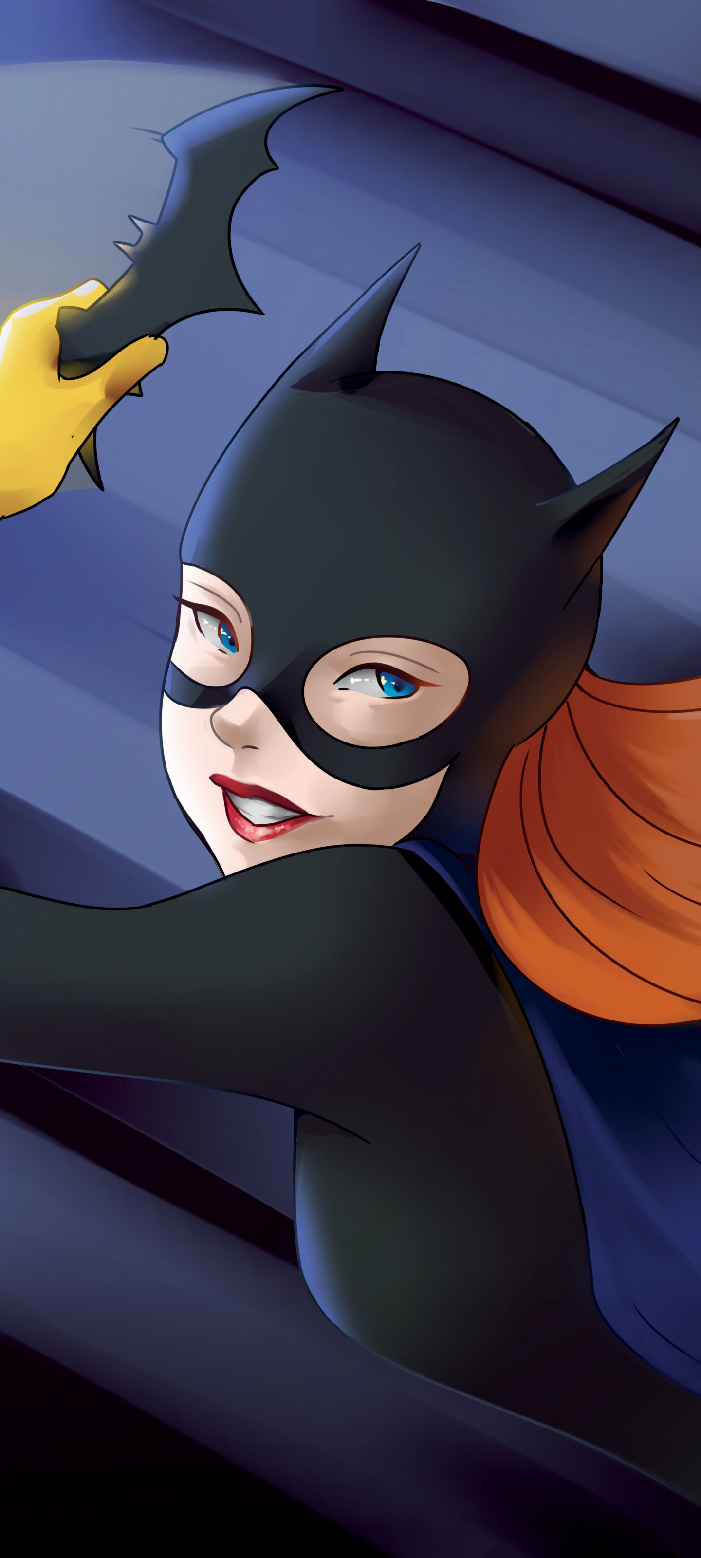 Handy-Wallpaper Batman, Blaue Augen, Comics, Dc Comics, Batgirl kostenlos herunterladen.