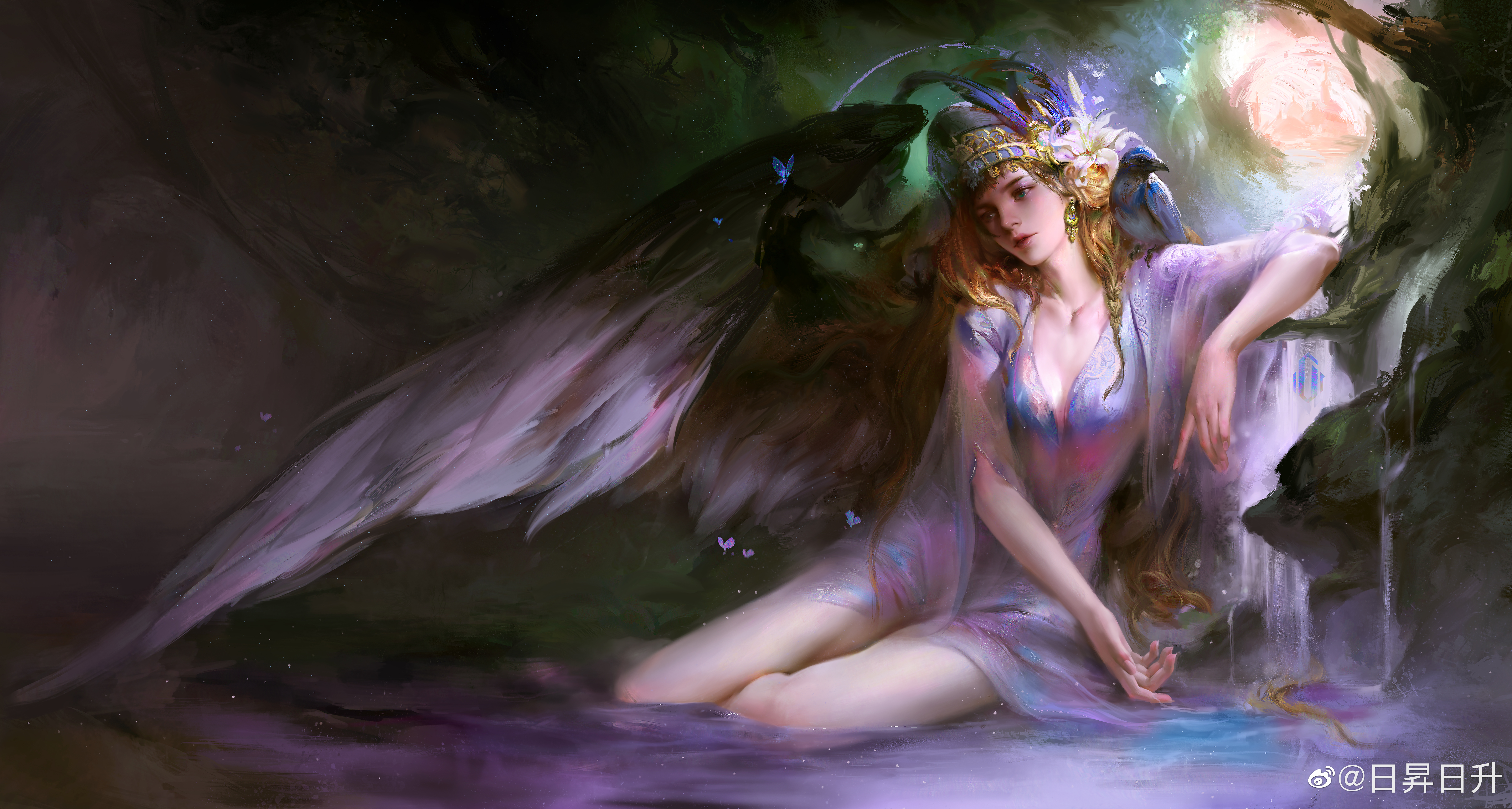 無料モバイル壁紙天使, 翼, アニメをダウンロードします。