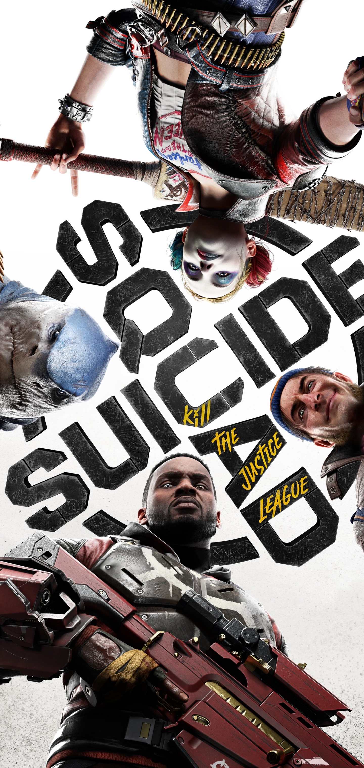 Handy-Wallpaper Computerspiele, Harley Quinn, Todesschuss, The Suicide Squad, Kapitän Bumerang, Königshai (Dc Comics), Suicide Squad: Kill The Justice League kostenlos herunterladen.