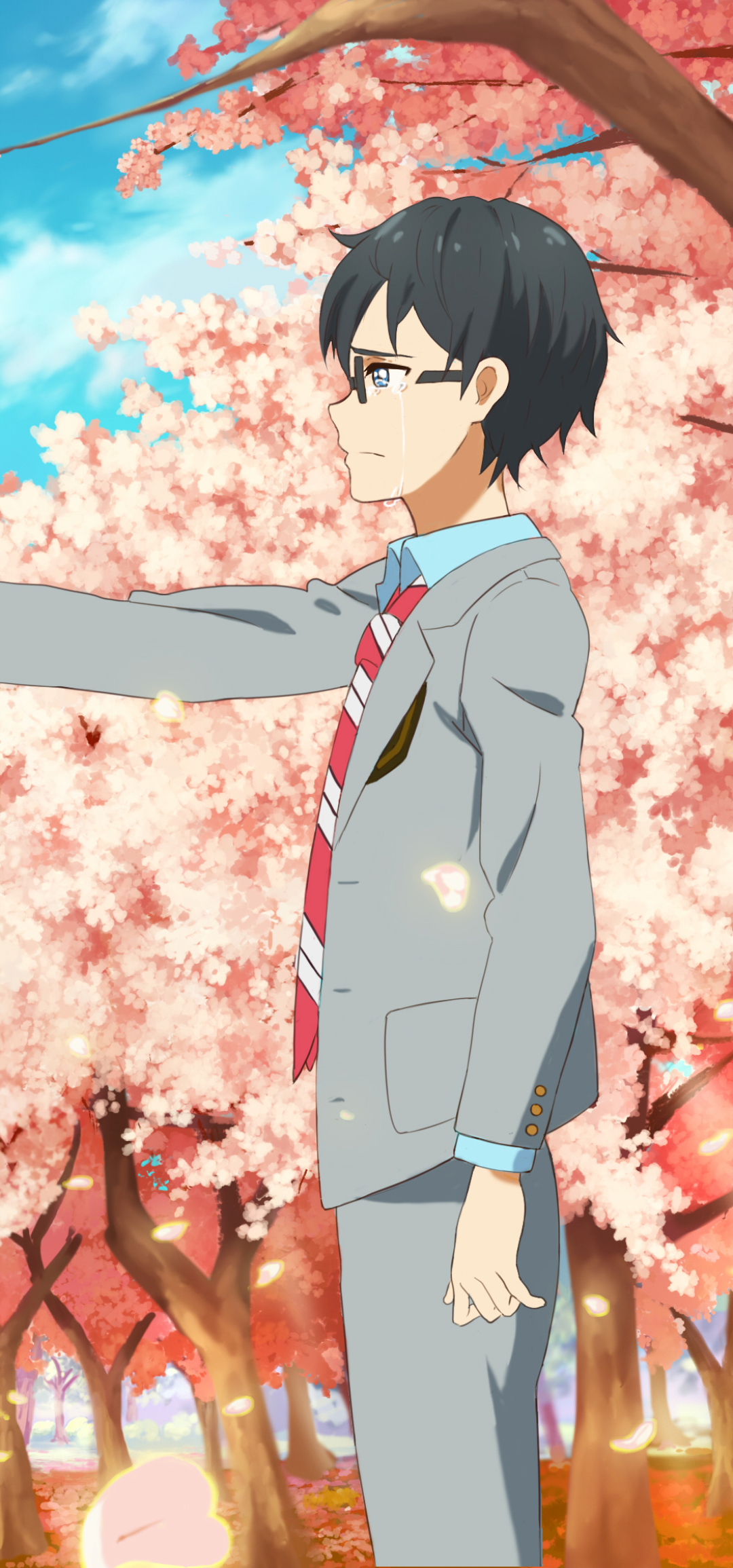 Handy-Wallpaper Animes, Kousei Arima, Ihre Lüge Im April kostenlos herunterladen.