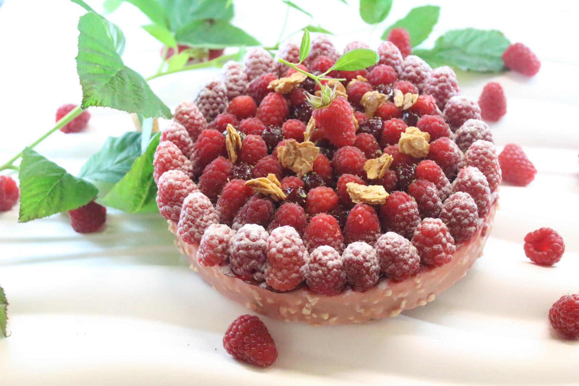 Download mobile wallpaper Food, Raspberry, Still Life, Berry, Fruit, Pie, Pastry for free.