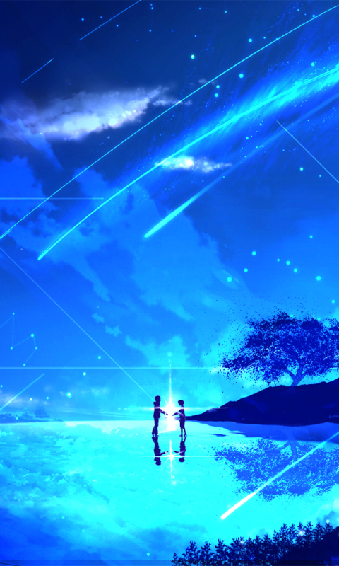 Download mobile wallpaper Anime, Fantasy, Stars, Scenery, Your Name, Kimi No Na Wa for free.