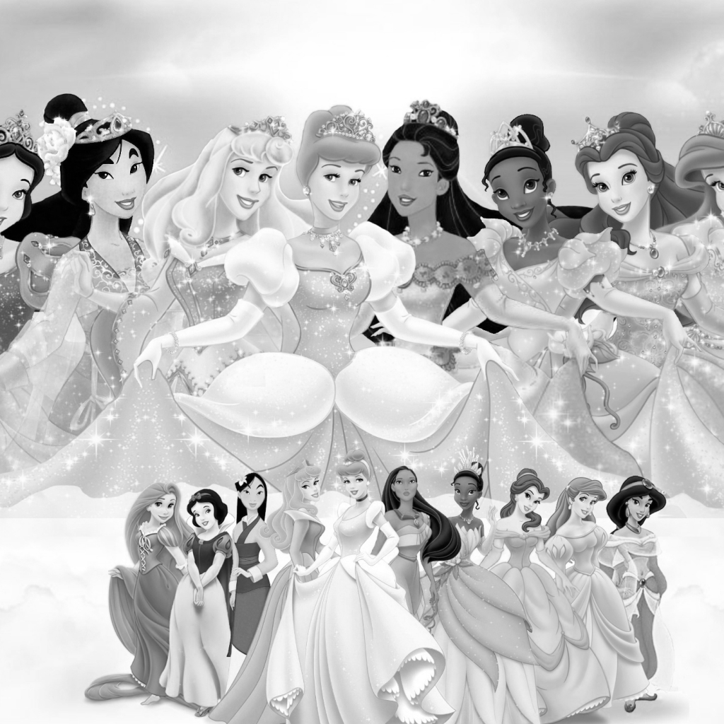 Download mobile wallpaper Rapunzel, Snow White, Movie, Disney, Cinderella, Tiana (The Princess And The Frog), Ariel (The Little Mermaid), Belle (Beauty And The Beast), Princess Jasmine, Mulan, Pocahontas for free.