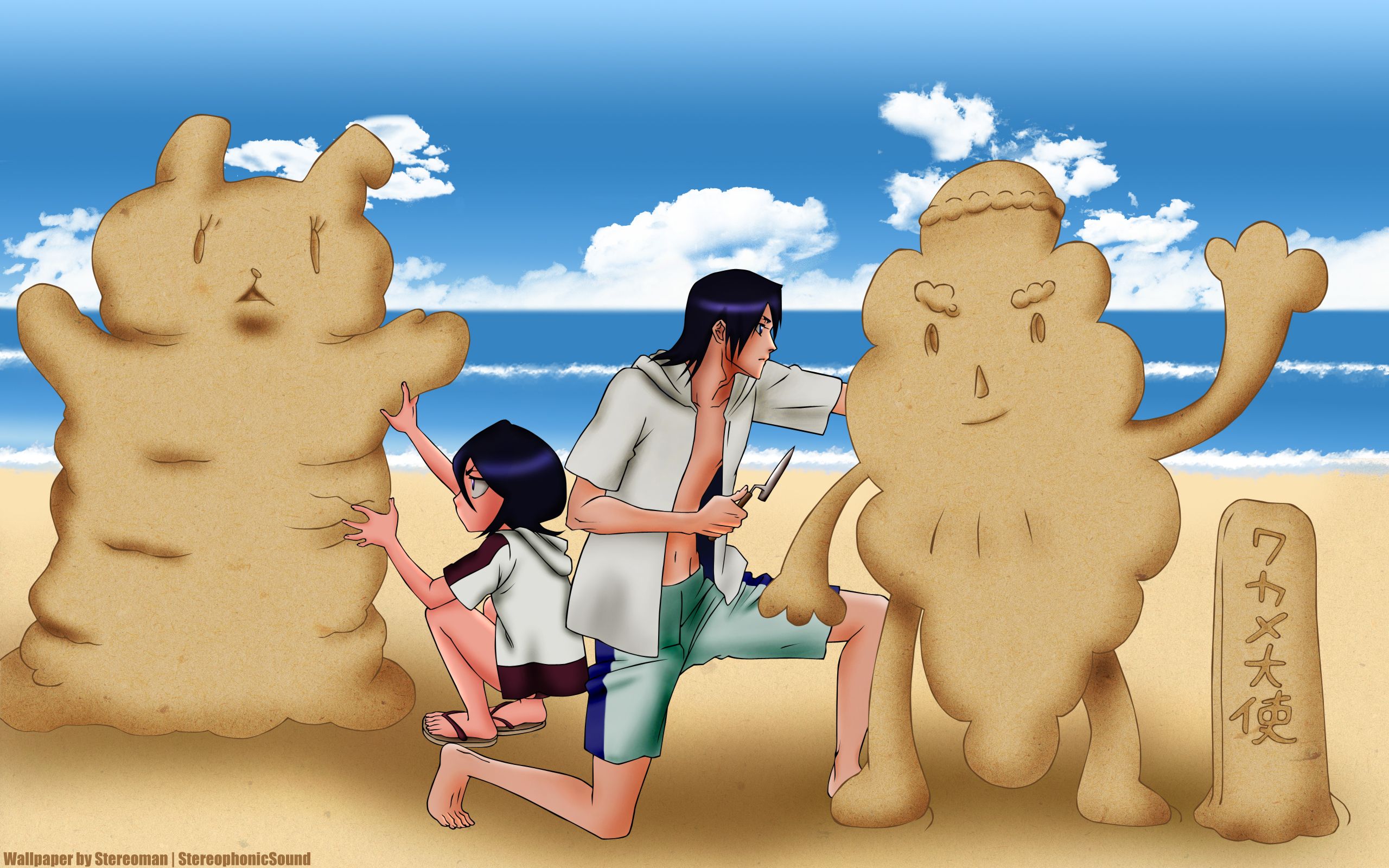Free download wallpaper Anime, Bleach, Rukia Kuchiki, Byakuya Kuchiki on your PC desktop