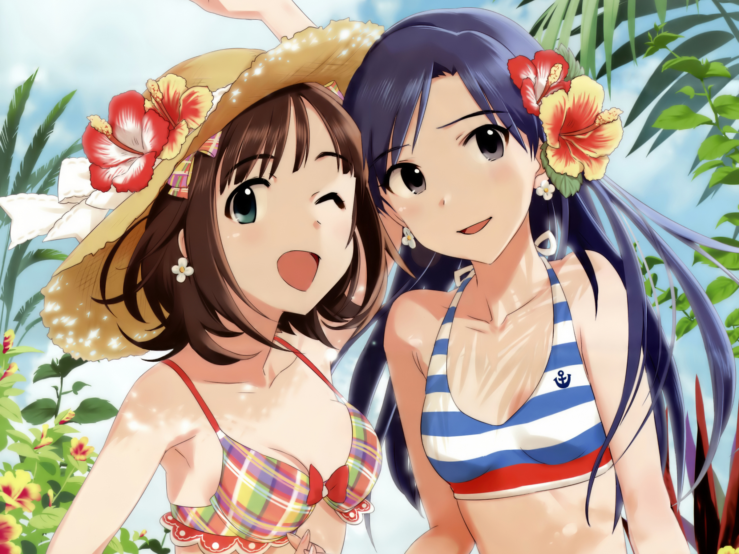 Download mobile wallpaper Anime, Chihaya Kisaragi, The Idolm@ster, Haruka Amami for free.
