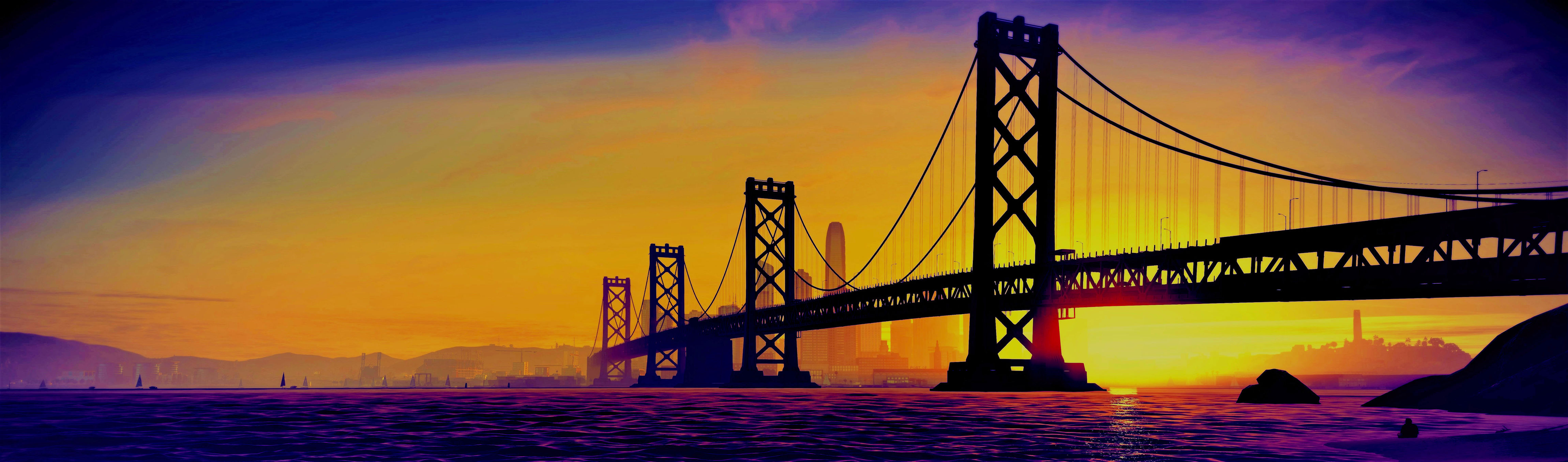 Download mobile wallpaper Watch Dogs, San Francisco, Golden Gate, Video Game, Watch Dogs 2 for free.