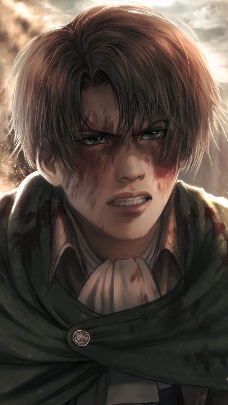 Handy-Wallpaper Animes, Attack On Titan, Levi Ackermann kostenlos herunterladen.