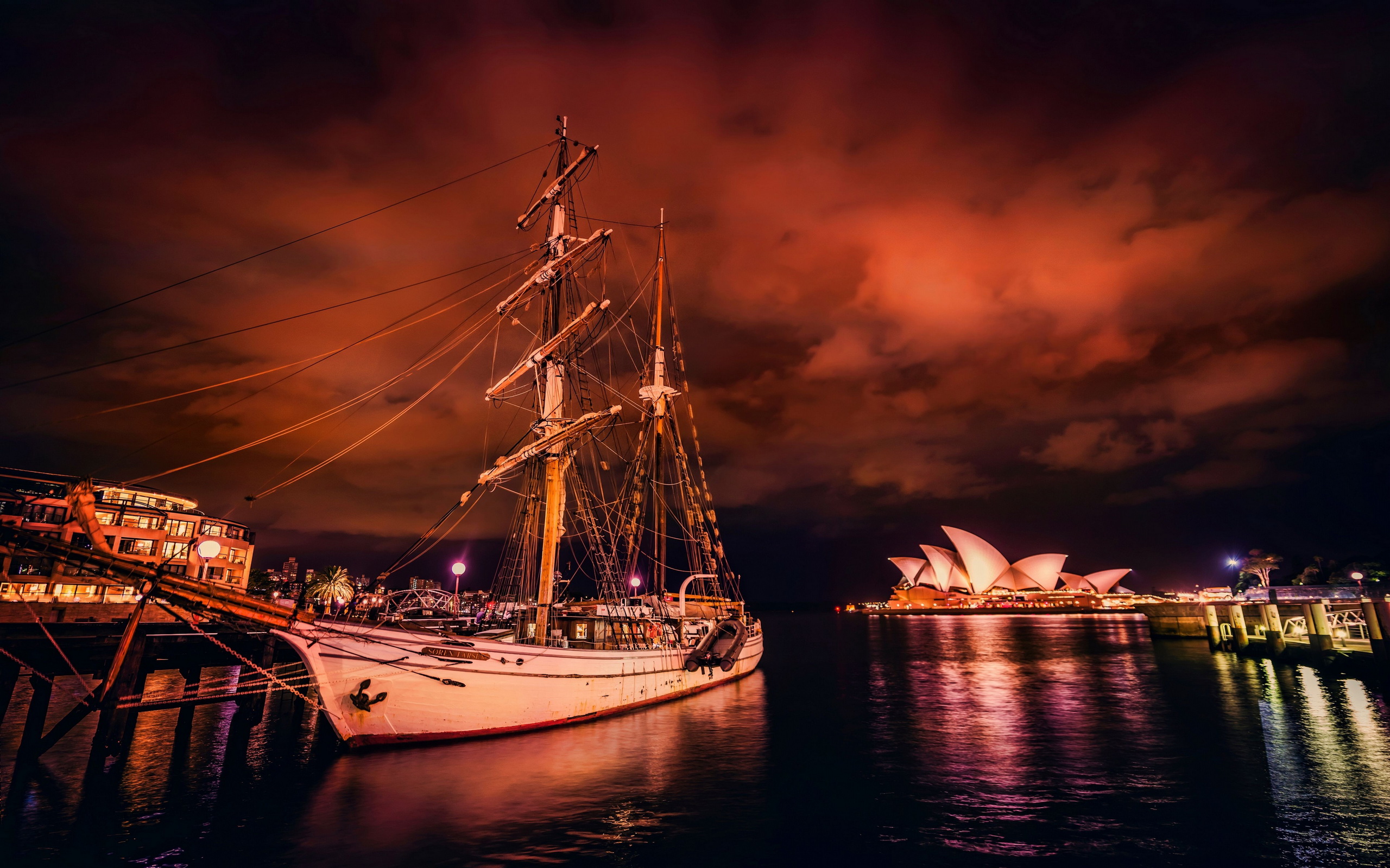 Download mobile wallpaper Australia, Sydney Opera House, Vehicles, Sailing Ship for free.