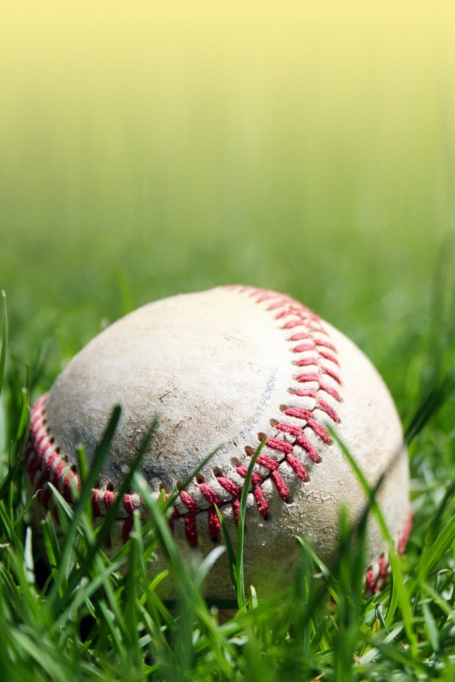 Handy-Wallpaper Sport, Ball, Gras, Baseball kostenlos herunterladen.