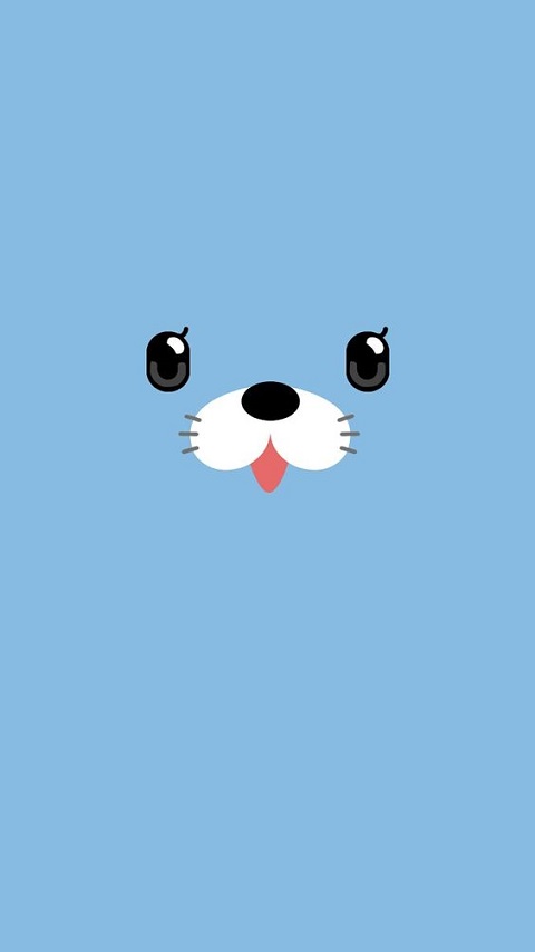 無料モバイル壁紙動物, 犬, 青い, 顔, ミニマリストをダウンロードします。
