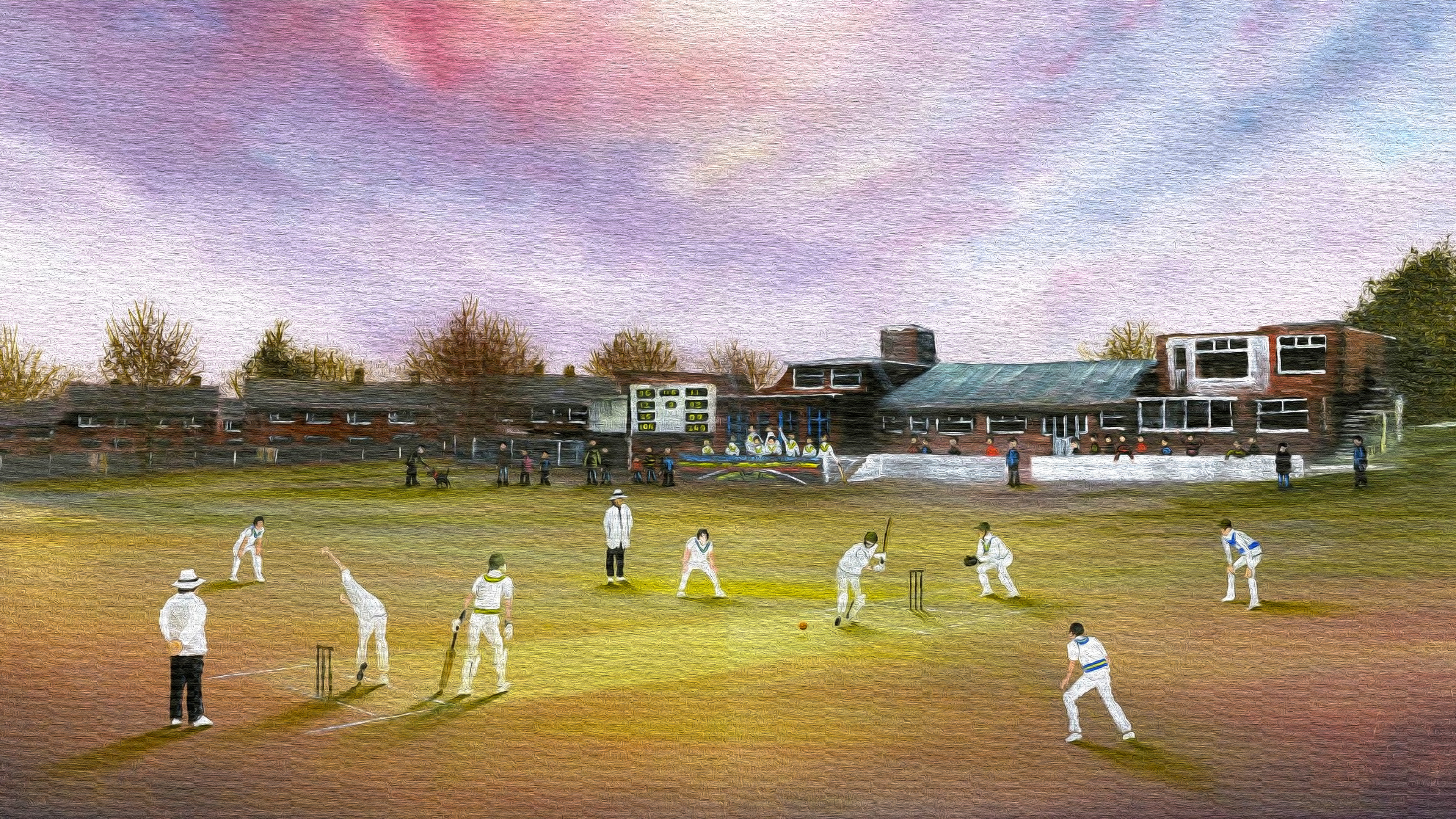 cricket, sports, artistic, game, people