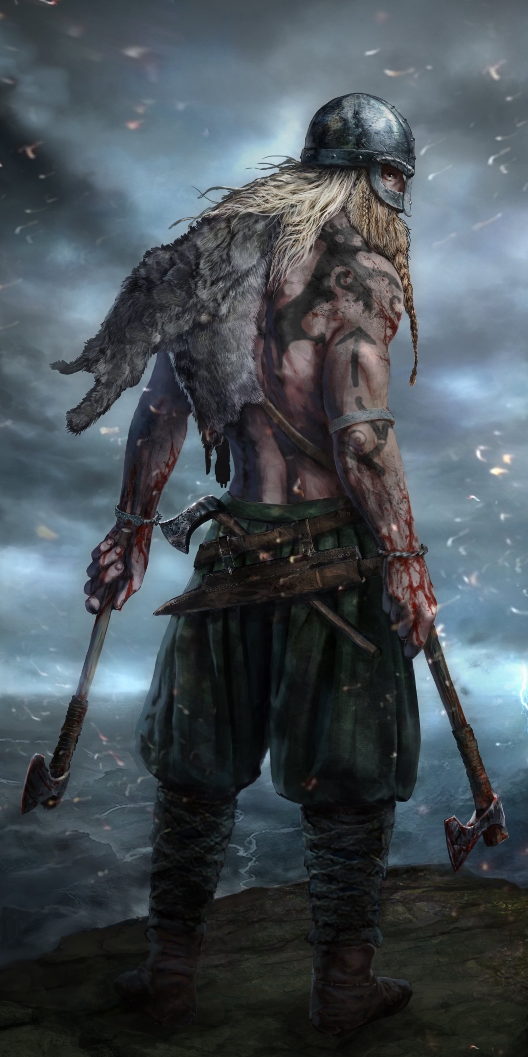 Download mobile wallpaper Warrior, Video Game, Viking, Ancestors Legacy for free.