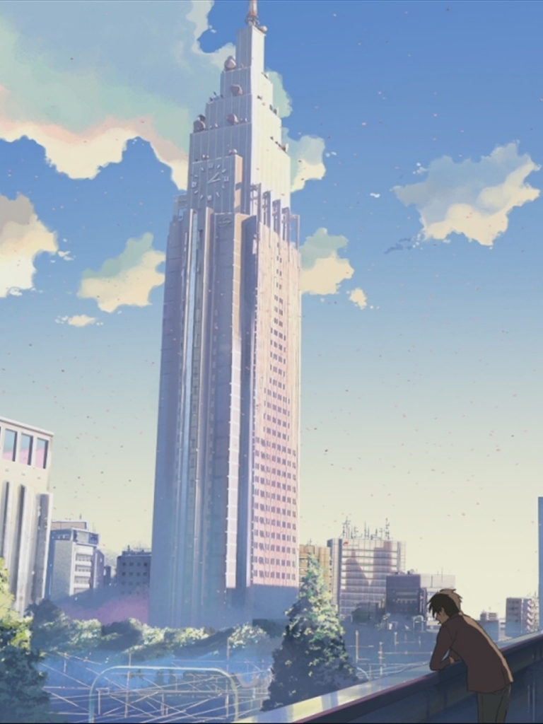 Download mobile wallpaper Anime, City, Skyline, 5 Centimeters Per Second for free.