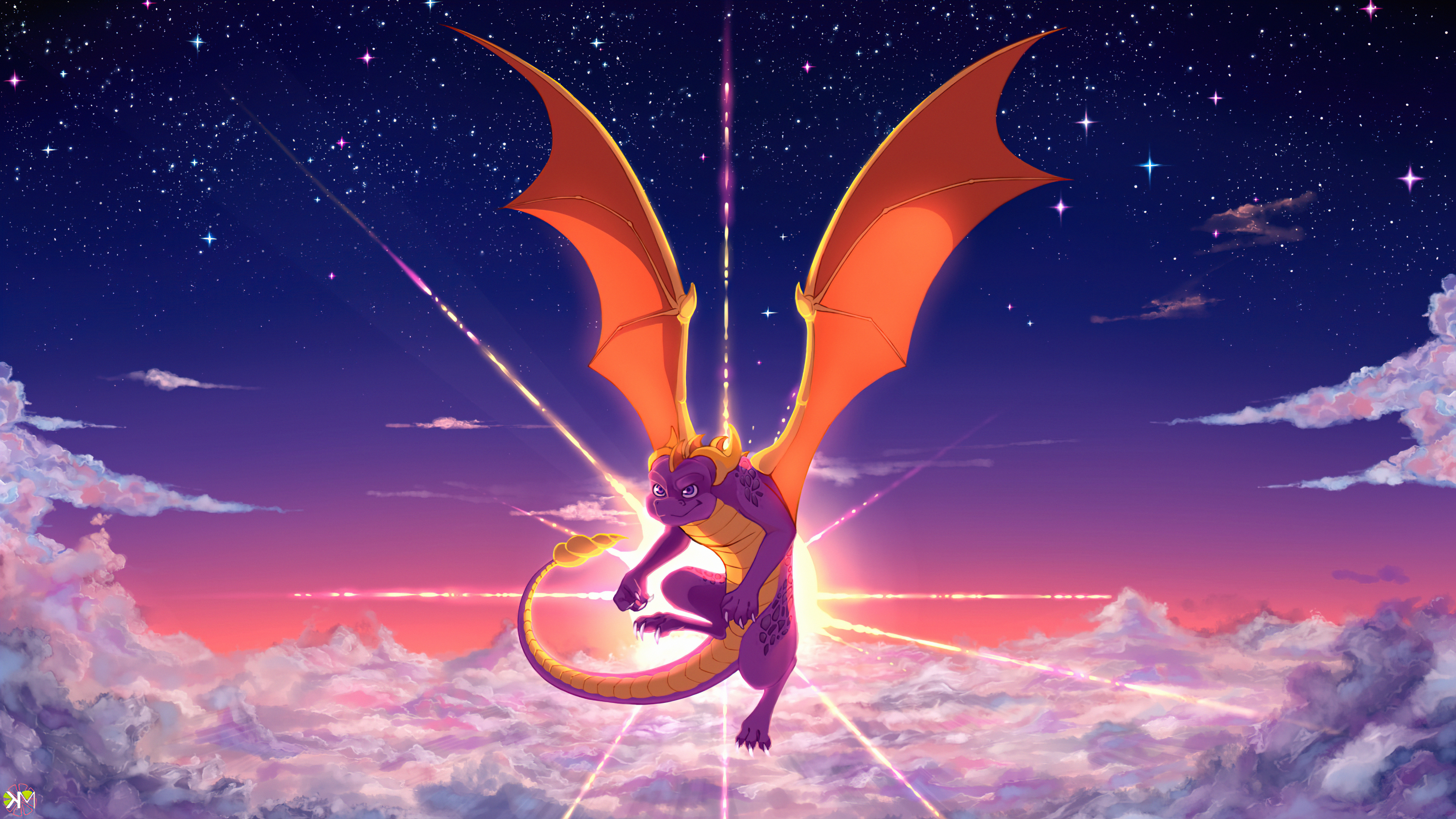 Handy-Wallpaper Flügel, Drachen, Fliegend, Computerspiele, Spyro (Charakter), Spyro The Dragon kostenlos herunterladen.