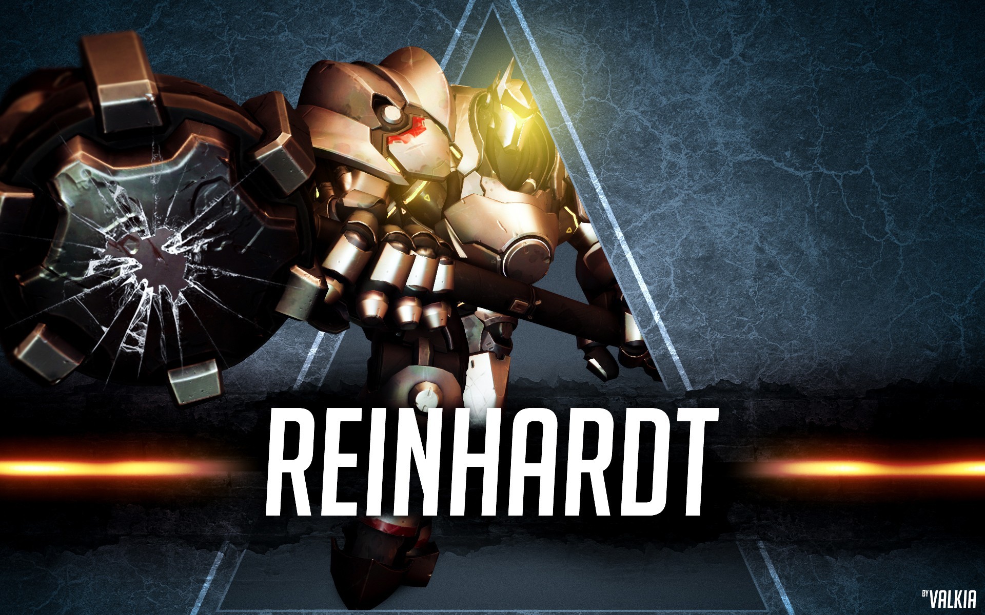 Baixar papel de parede para celular de Overwatch, Videogame, Reinhardt (Overwatch) gratuito.