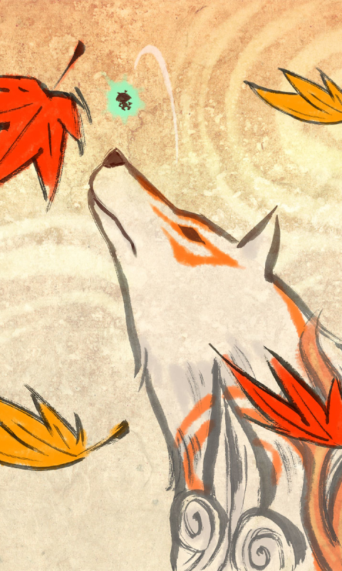 Download mobile wallpaper Wolf, Video Game, Ōkami, Amaterasu for free.