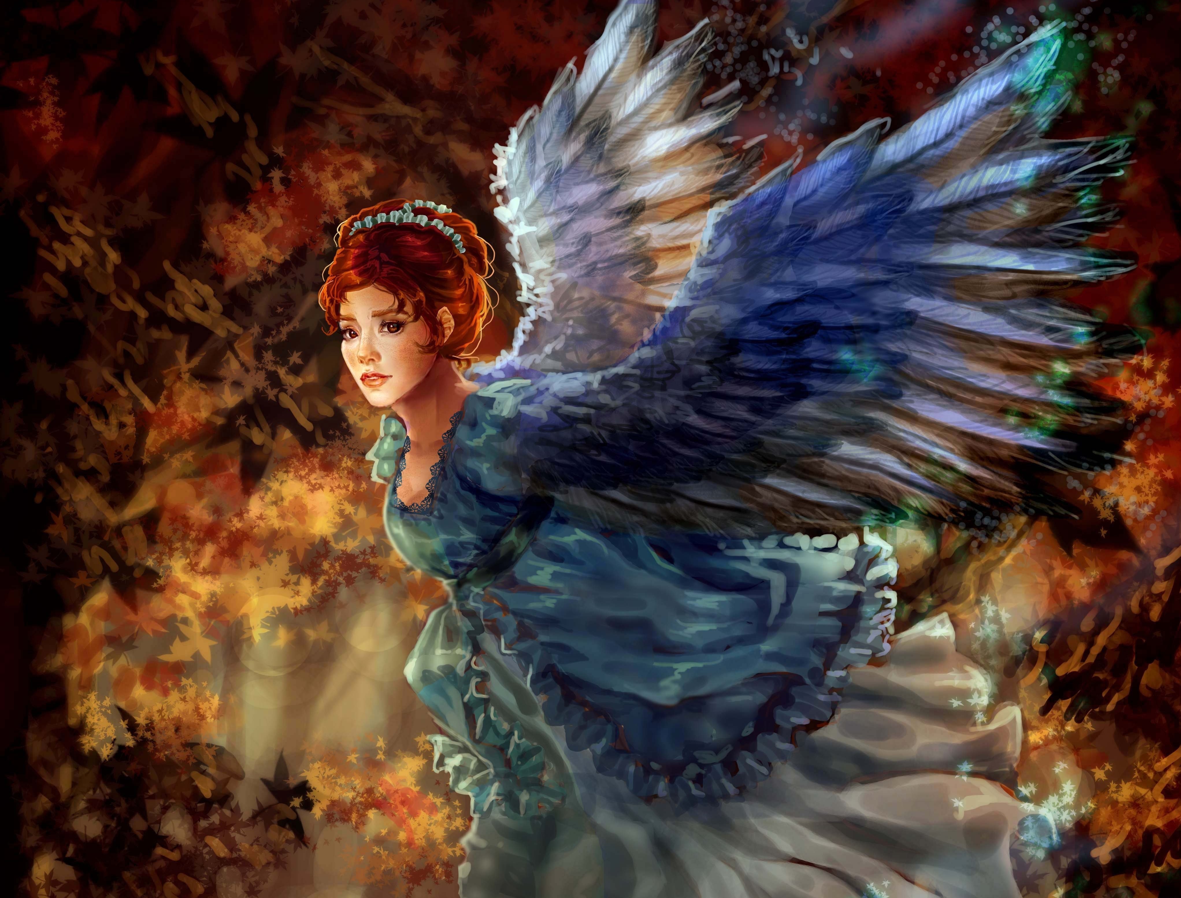 Free download wallpaper Fantasy, Wings, Angel on your PC desktop