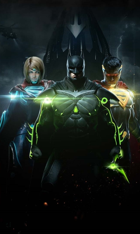 Download mobile wallpaper Batman, Superman, Video Game, Supergirl, Injustice 2, Injustice for free.