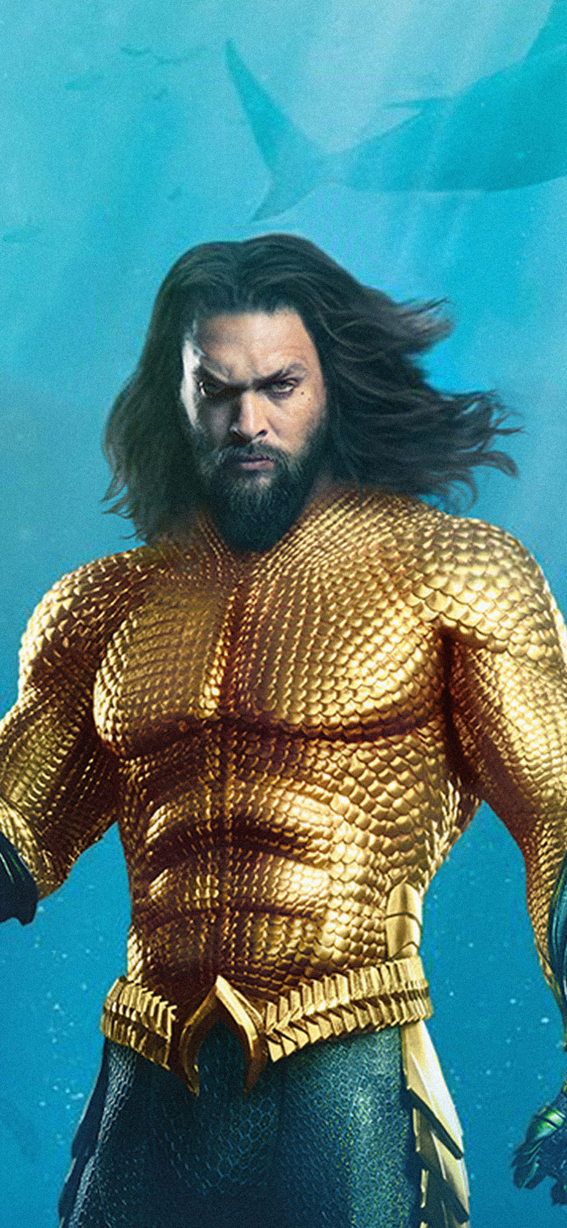 Handy-Wallpaper Filme, Aquaman, Jason Momoa kostenlos herunterladen.