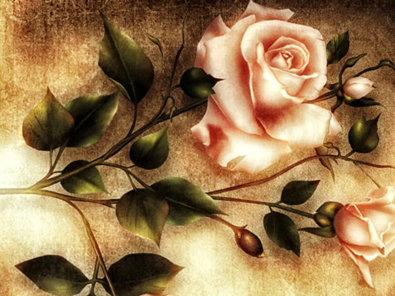 Скачать картинку Цветок, Роза, Художественные в телефон бесплатно.