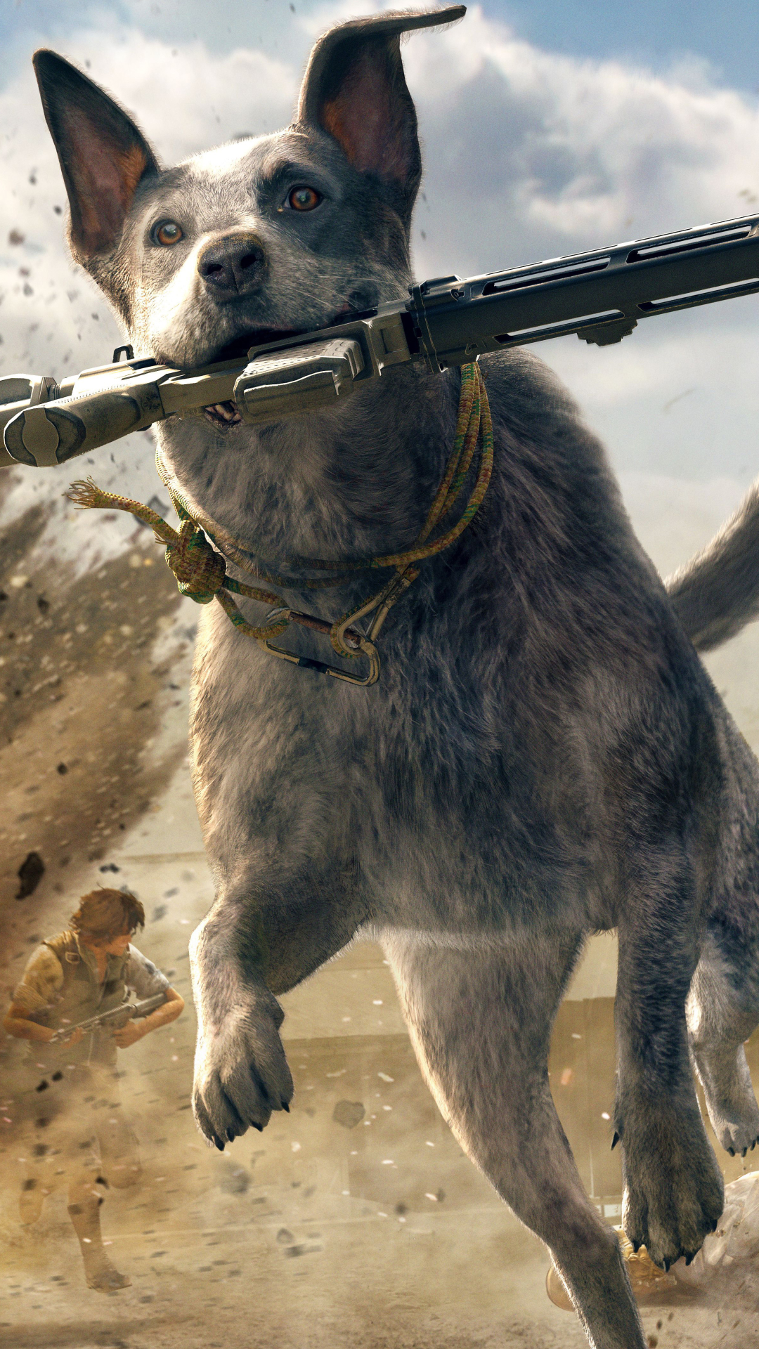 Handy-Wallpaper Computerspiele, Ferner Schrei, Australischer Rinderhund, Far Cry 5 kostenlos herunterladen.