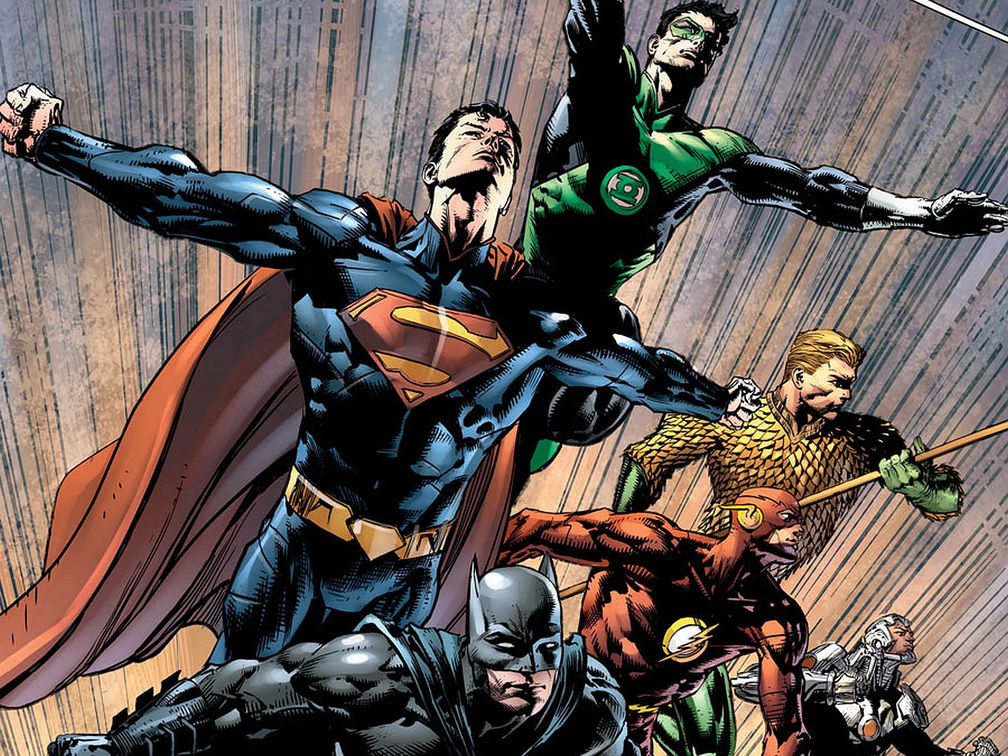 comics, justice league of america, aquaman, batman, flash, green lantern, superman, justice league Full HD