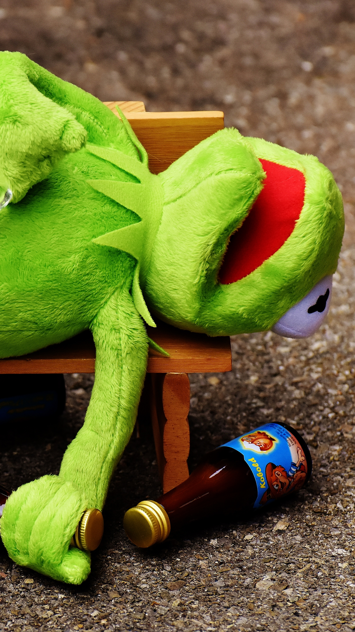 Download mobile wallpaper Frog, Humor, Alcohol for free.