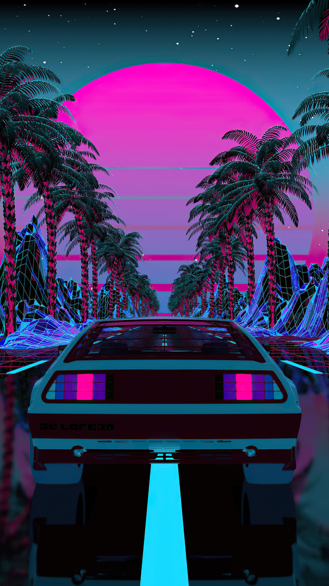 Download mobile wallpaper Artistic, Retro Wave for free.