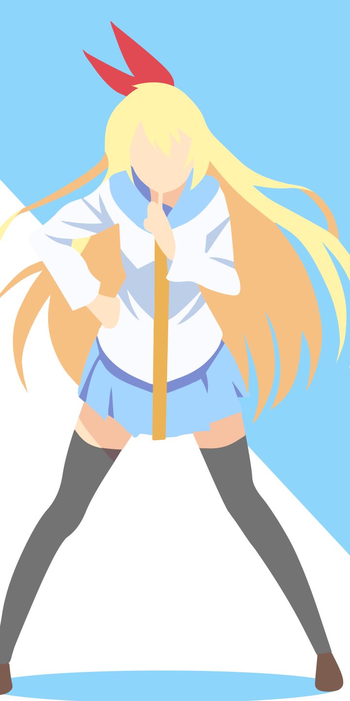 Téléchargez des papiers peints mobile Animé, Minimaliste, Chitoge Kirisaki, Nisekoi gratuitement.