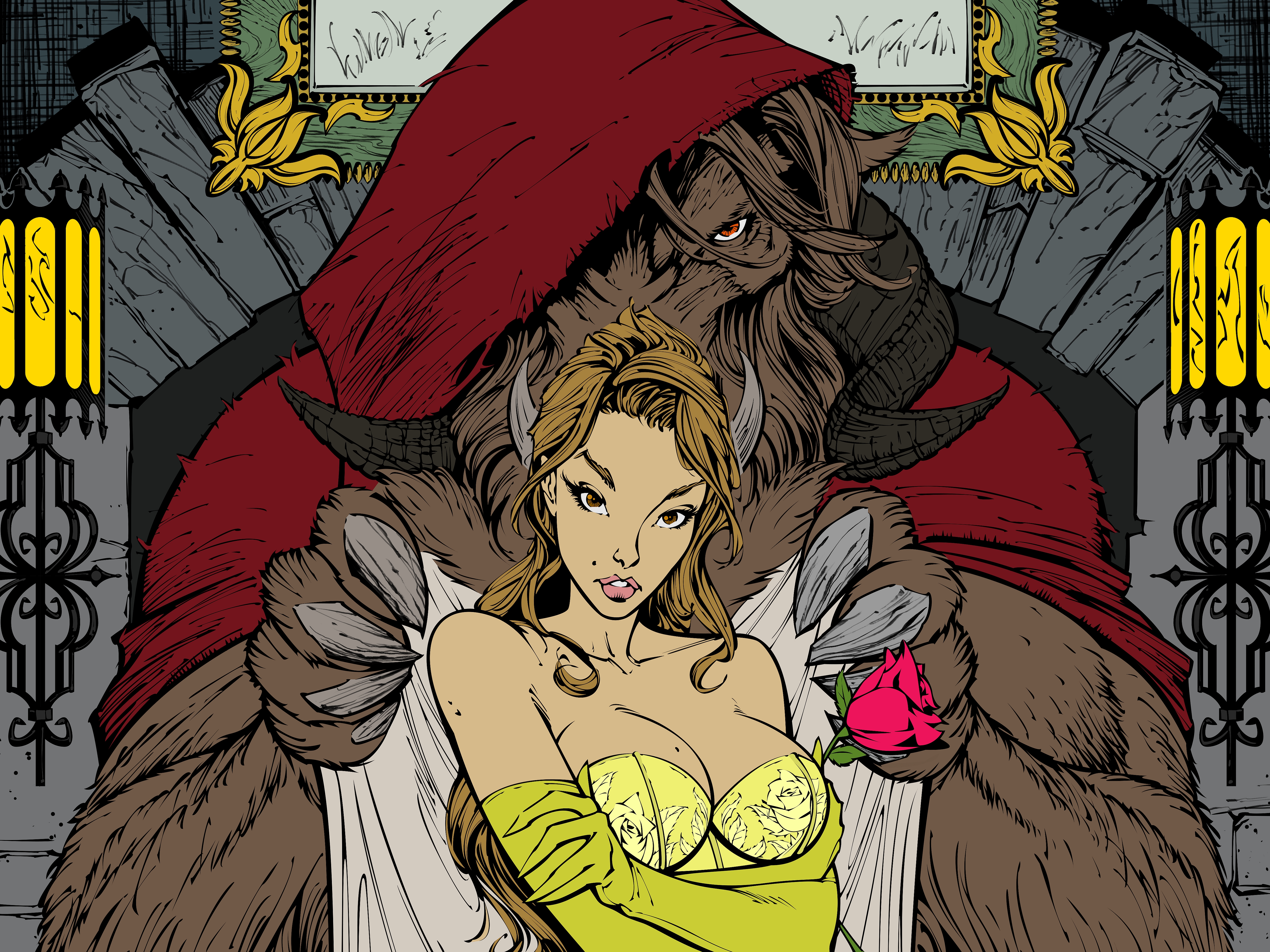 Free download wallpaper Comics, Beauty And The Beast on your PC desktop