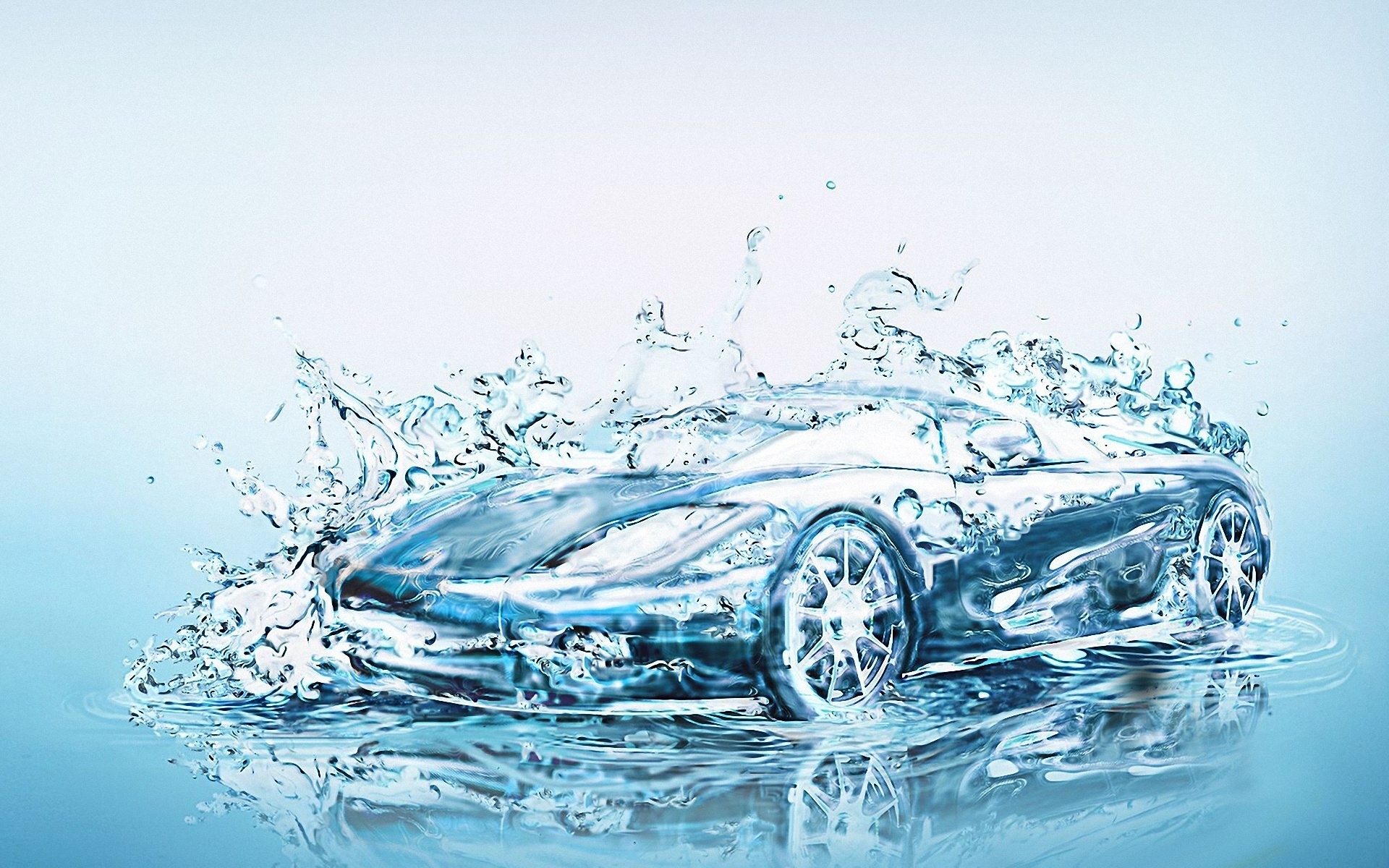 auto, water, transport, background QHD