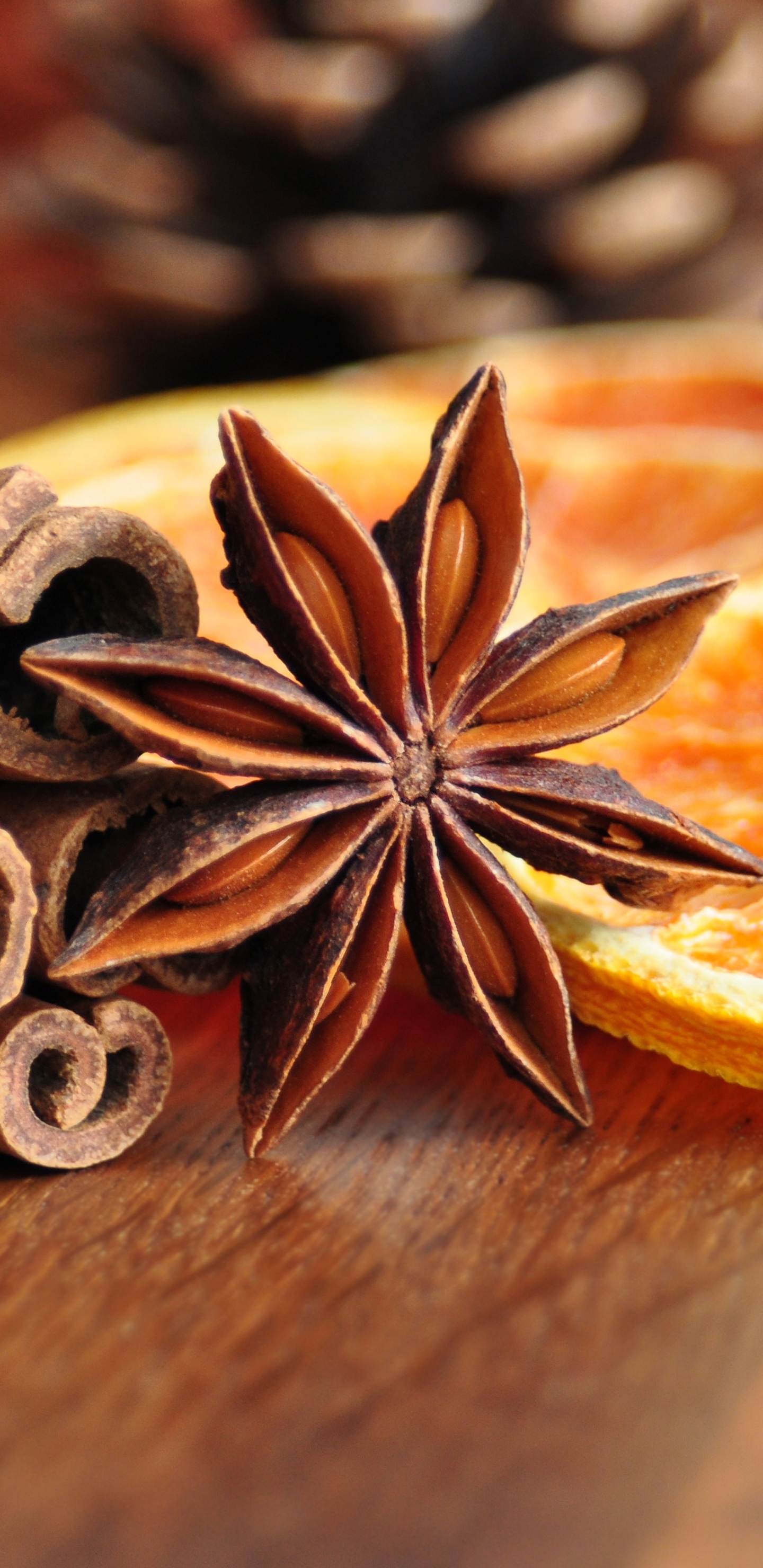Download mobile wallpaper Food, Cinnamon, Star Anise for free.