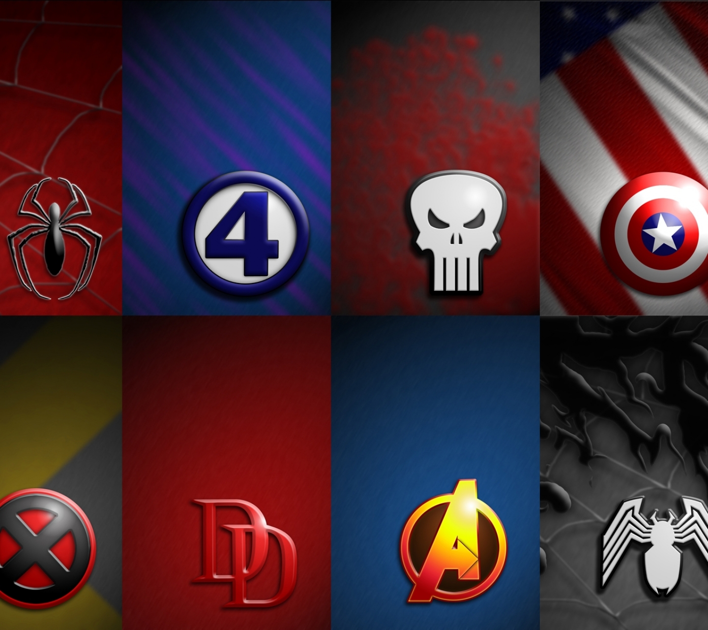 Скачати мобільні шпалери Колаж, Логотип, Комікси, Комікси Marvel безкоштовно.