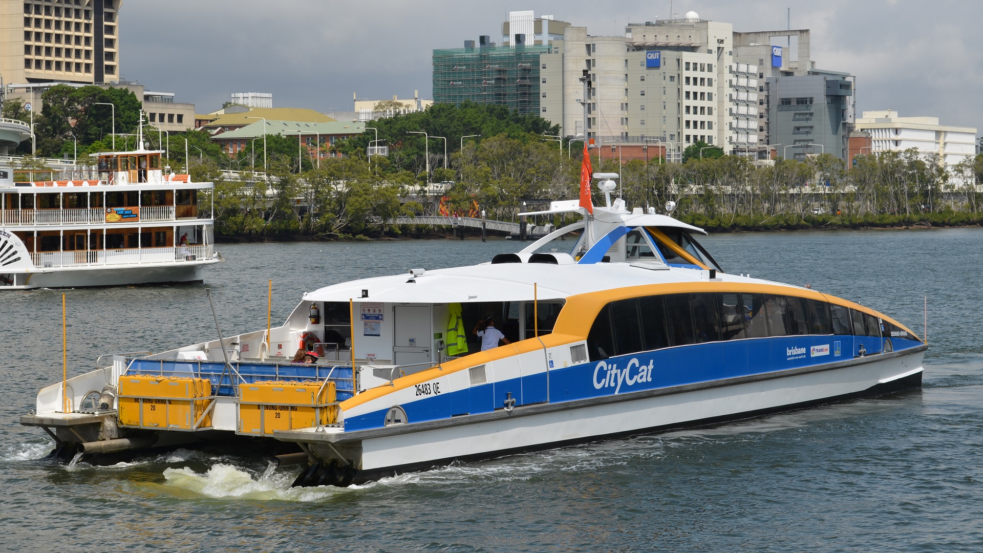vehicles, ferry, beenung urrung, boat, brisbane, passenger ship, photography, river