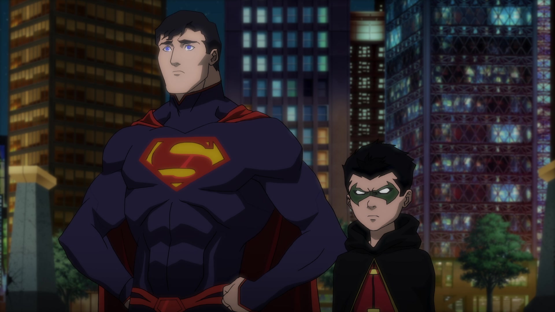 Baixe gratuitamente a imagem Filme, Super Homen, Robin (Dc Comics), Damian Wayne, Clark Kent, A Liga Da Justiça E Os Jovens Titãs na área de trabalho do seu PC