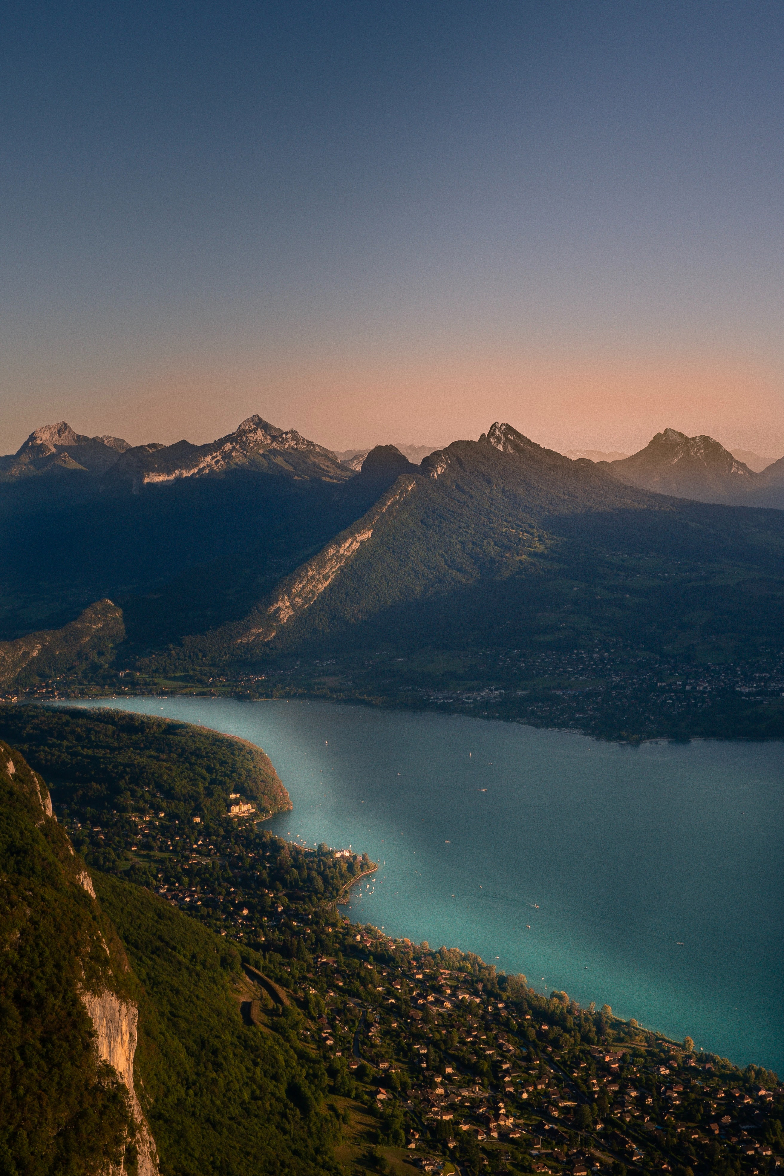 PCデスクトップに自然, 山脈, 湖, 上から見る, 風景画像を無料でダウンロード
