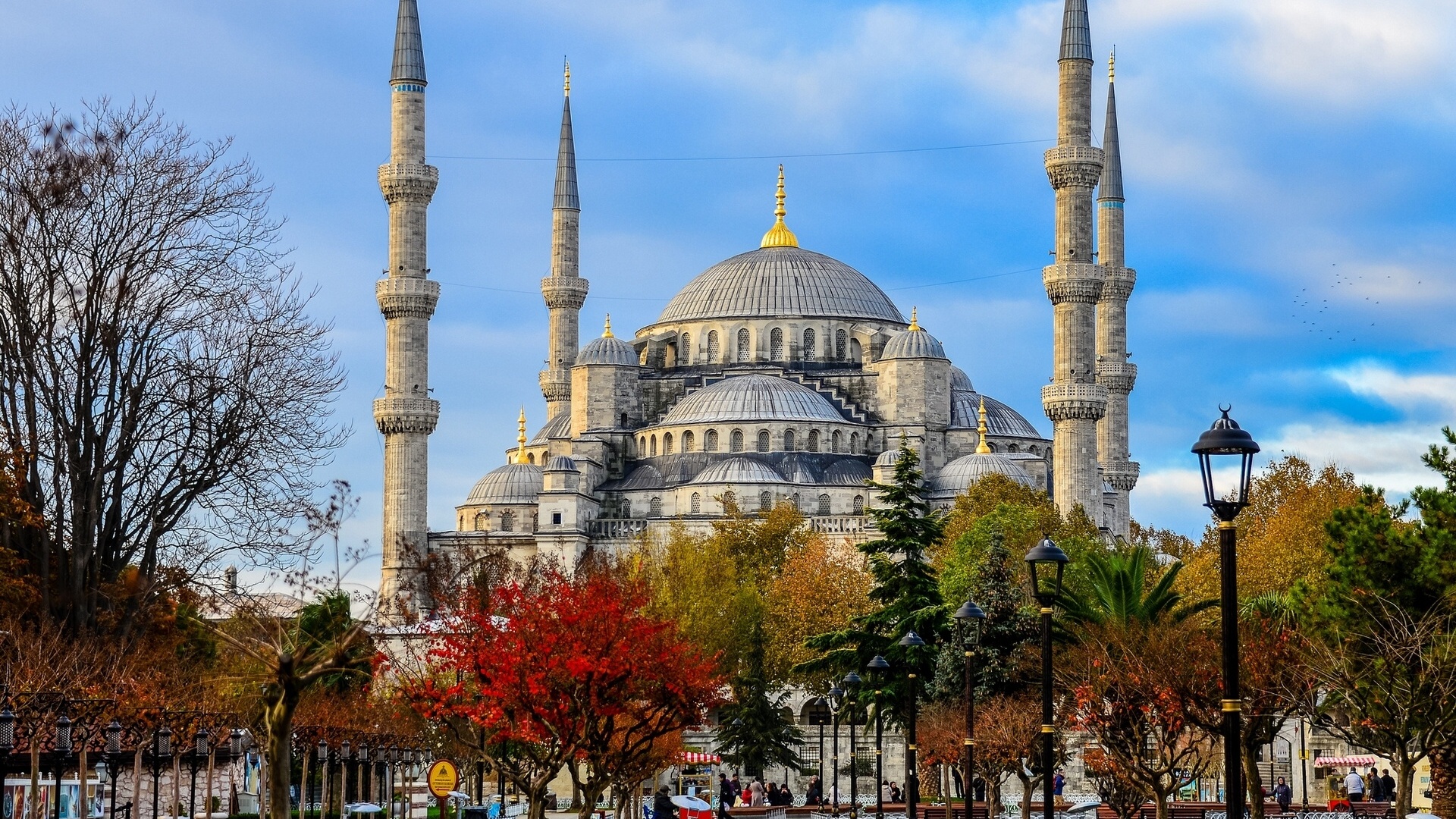 Скачати мобільні шпалери Релігійний, Мечеть Султана Ахмеда безкоштовно.