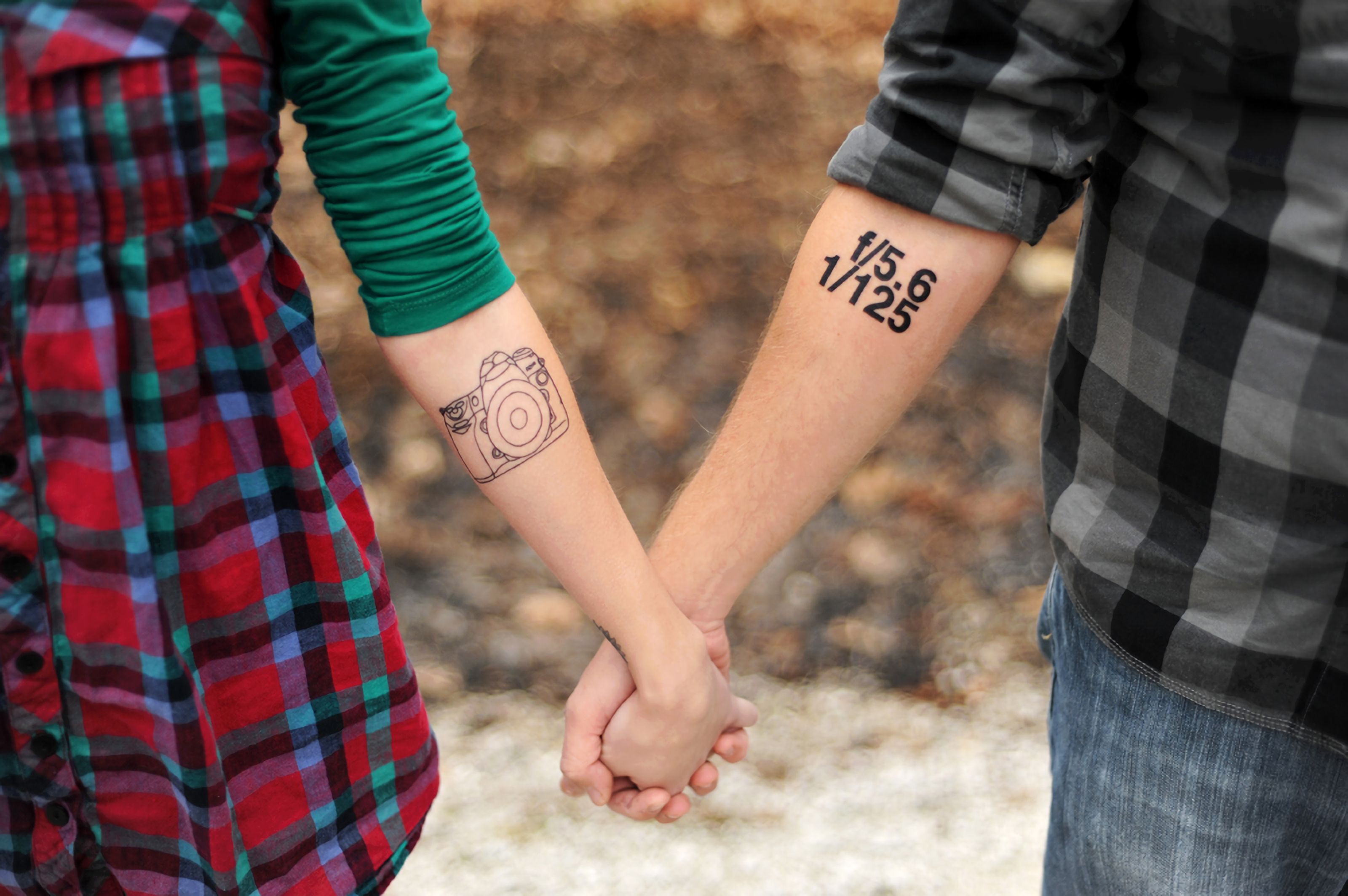 couple, love, pair, hands, tattoo, tattoos FHD, 4K, UHD
