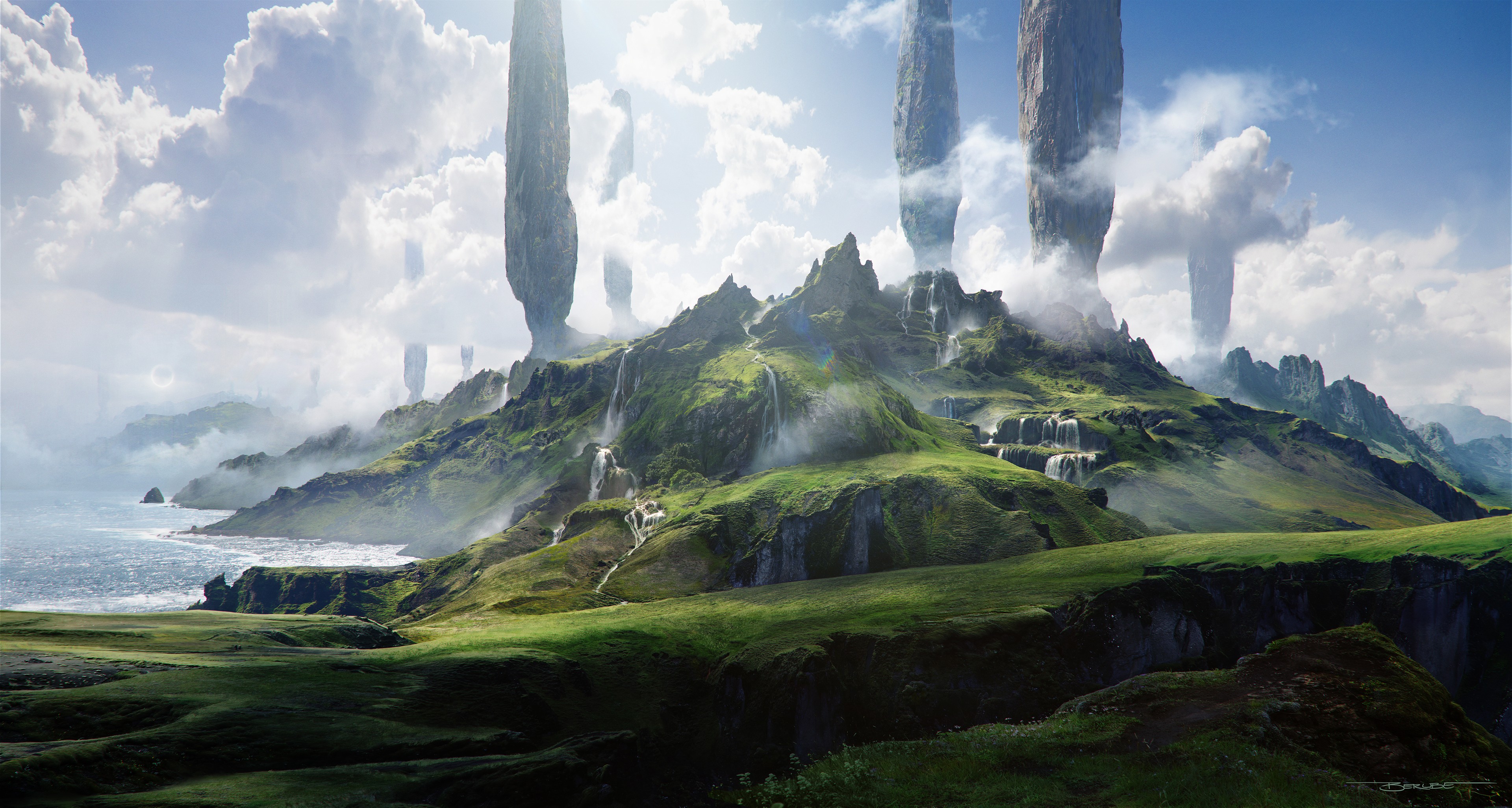 Download mobile wallpaper Landscape, Sci Fi for free.