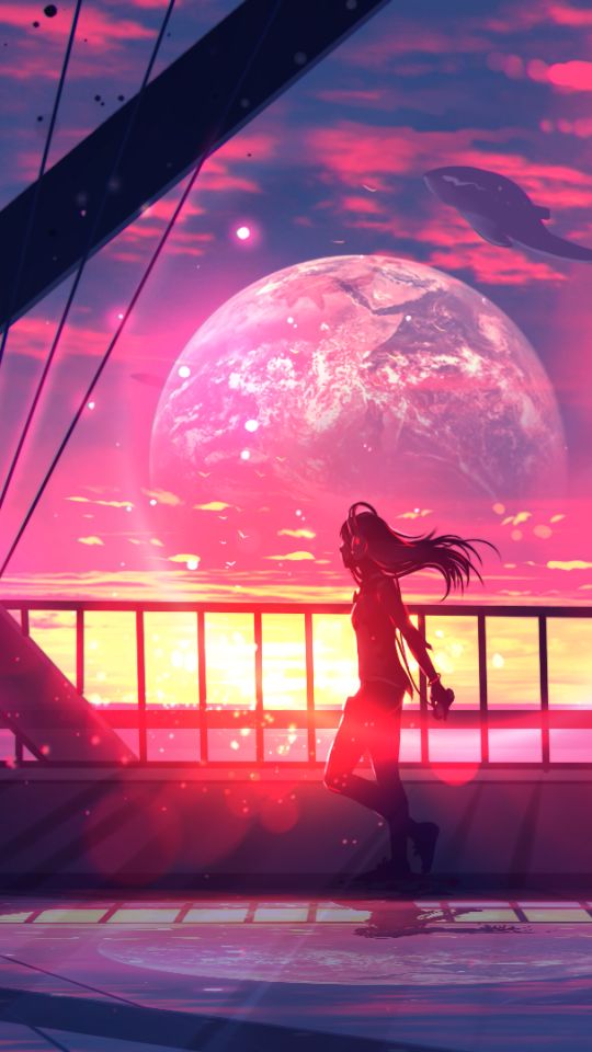 Download mobile wallpaper Anime, Fantasy, Planet, Original for free.