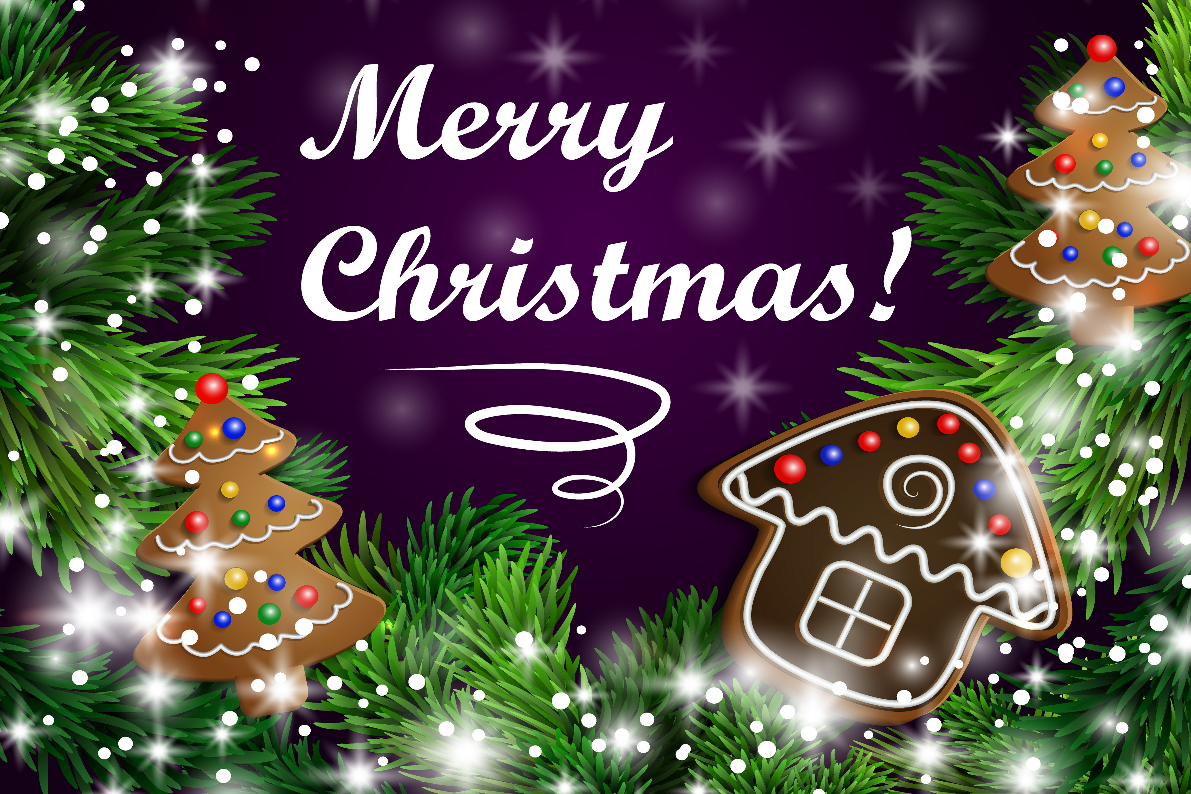 Free download wallpaper Christmas, Holiday, Gingerbread, Cookie, Merry Christmas on your PC desktop